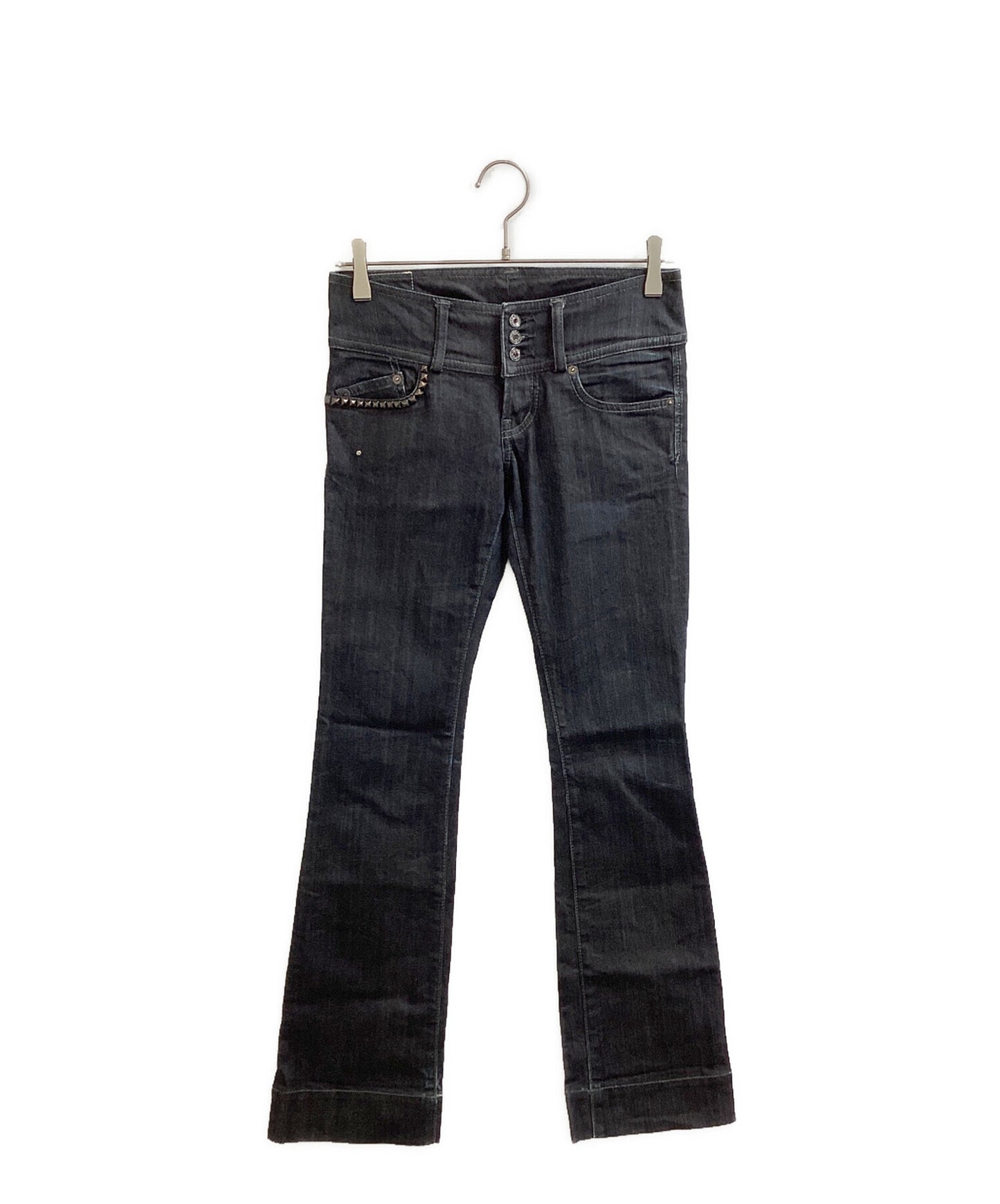 [Pre-owned] Hysteric Glamour Studded Flared Denim Pants / 2AP-5471 2AP-5471