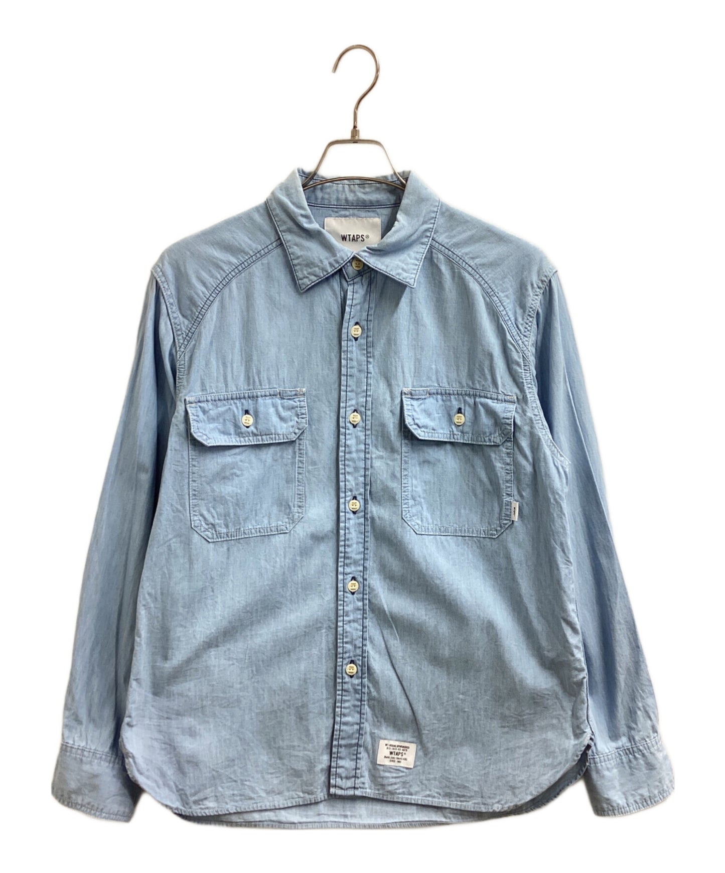 [Pre-owned] WTAPS Cotton Chambray Shirt / 242WVDT-SHM02 / EX49_COLLECTION 242WVDT-SHM02