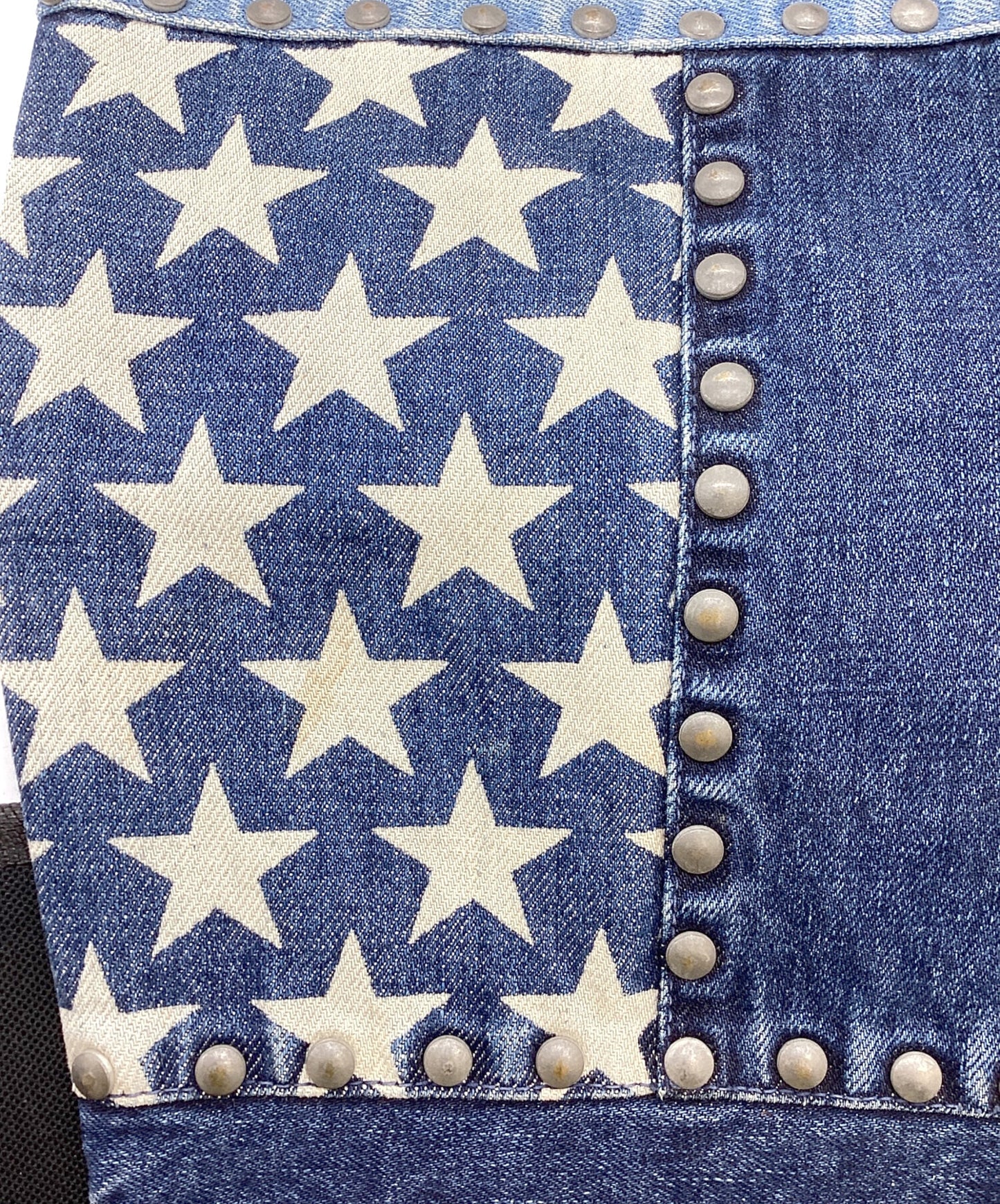 [Pre-owned] Hysteric Glamour Patchwork Studded Denim Pants / 2AP-2130 2AP-2130