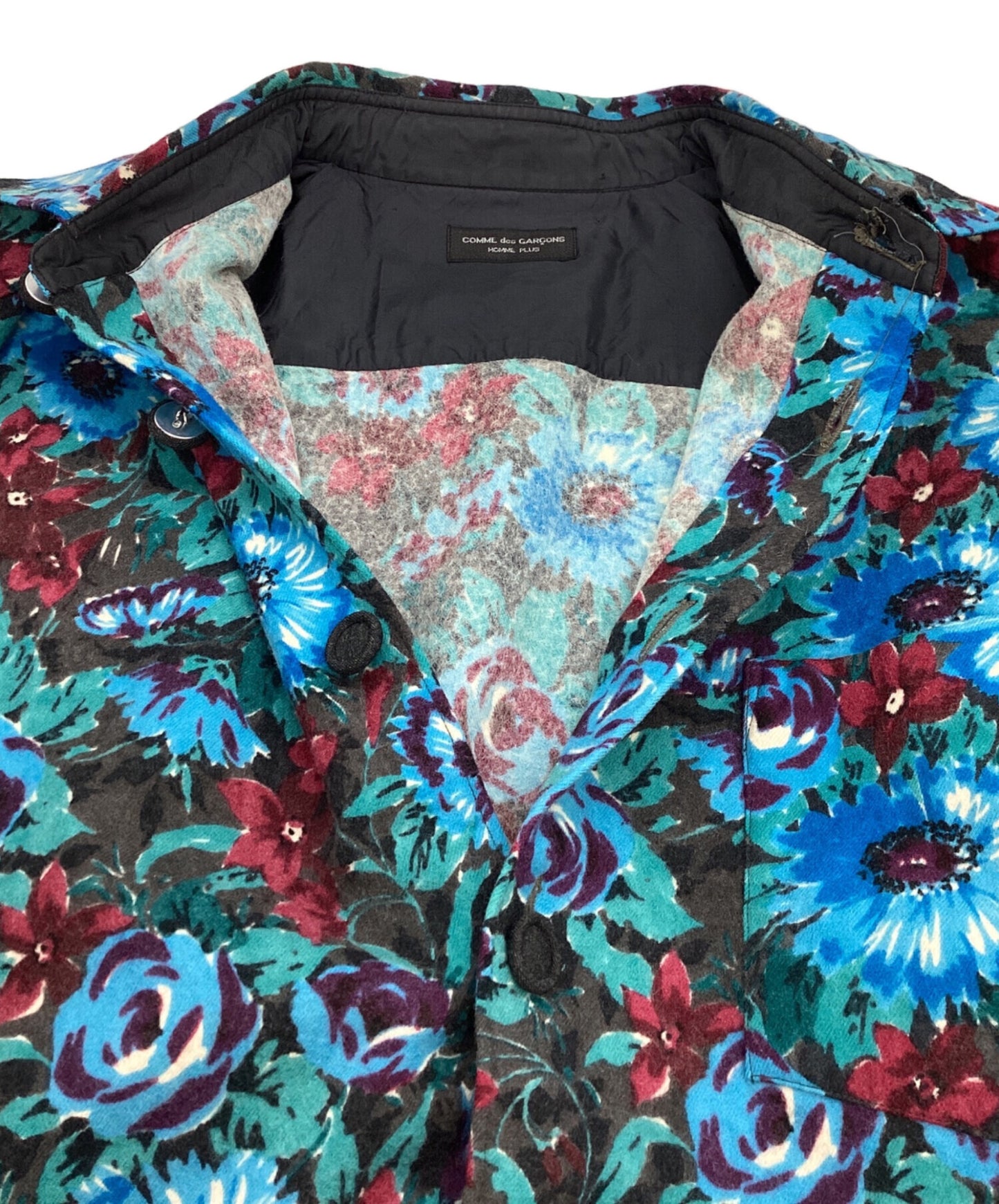 [Pre-owned] COMME des GARCONS HOMME PLUS Flower print wool shirt / AD1988 PB-050350