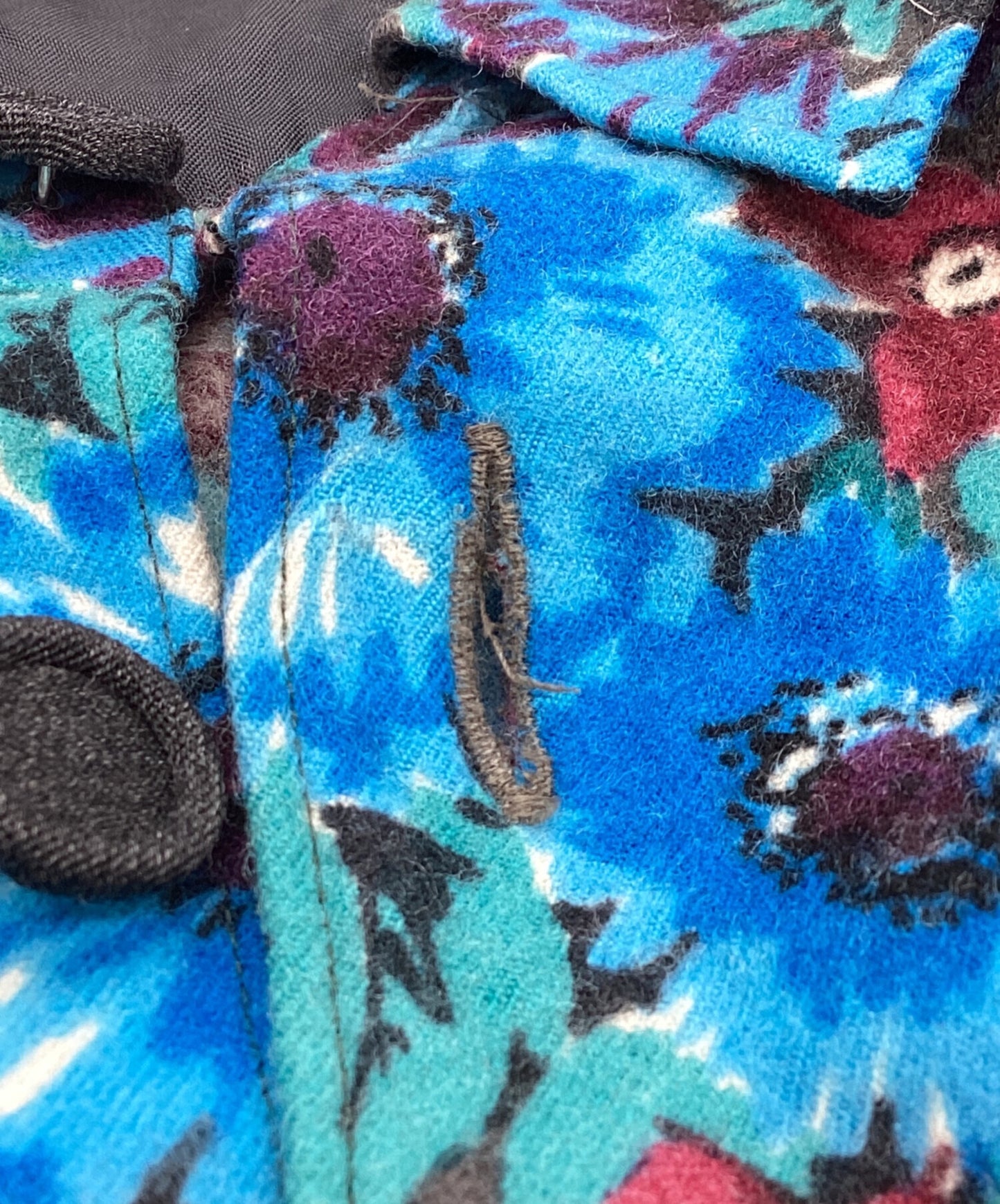 [Pre-owned] COMME des GARCONS HOMME PLUS Flower print wool shirt / AD1988 PB-050350