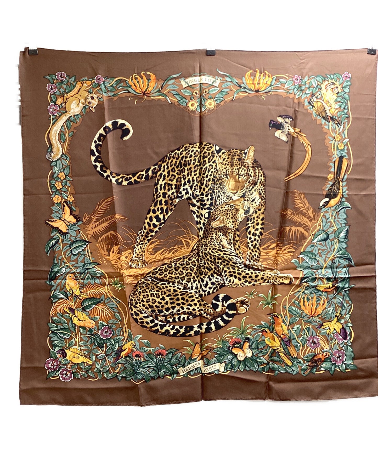 [Pre-owned] HERMES JUNGLE LOVE / Jungle Love / Carre90 / Scarf