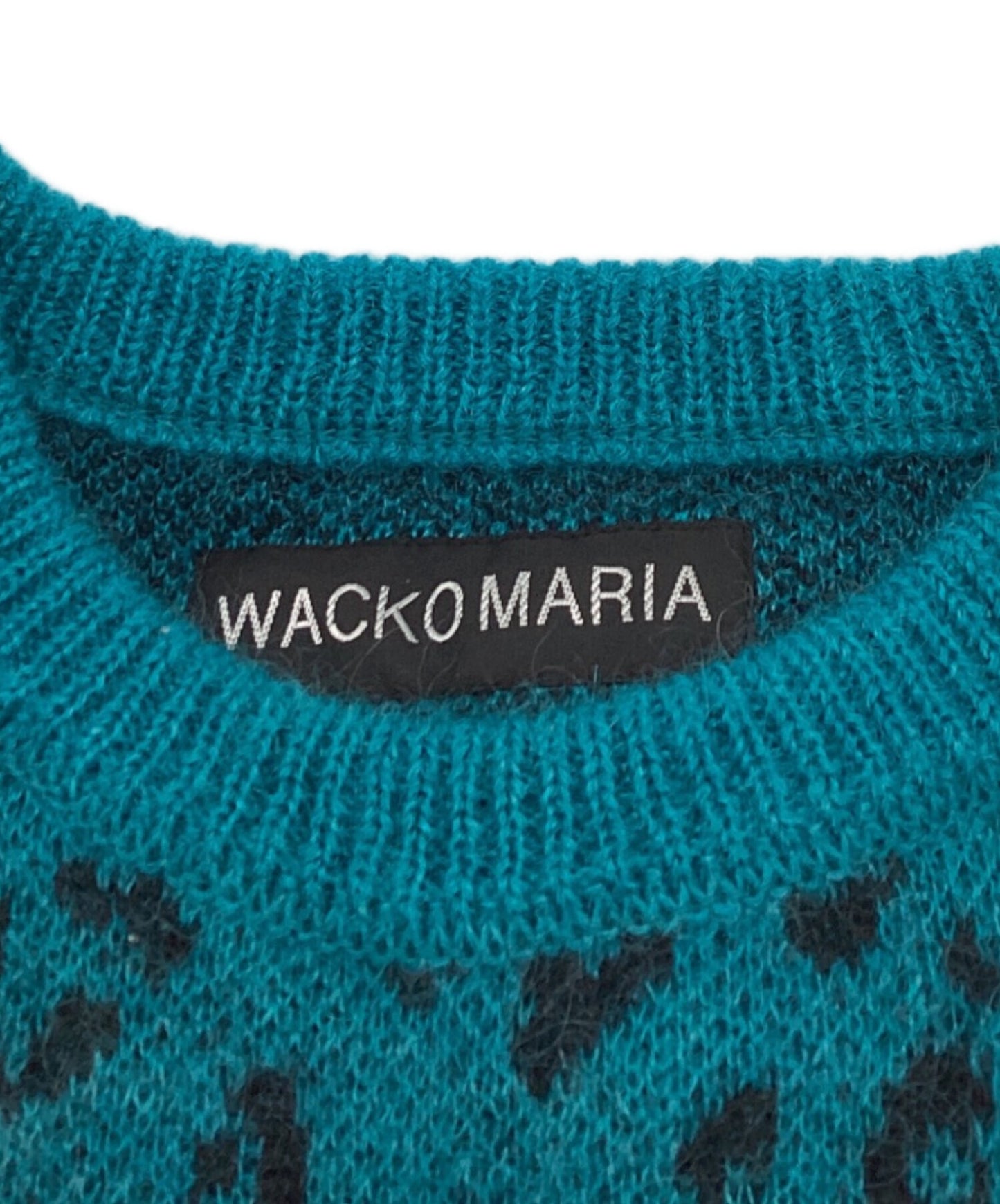 [Pre-owned] WACKO MARIA LEOPARD JACQUARD MOHAIR KNIT