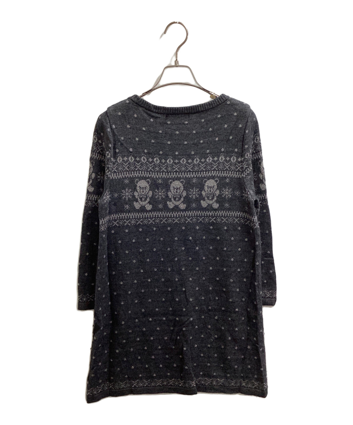 [Pre-owned] Hysteric Glamour Cashmere-Blend Fack Bear Knit Dress / 0193NO01 0193NO01