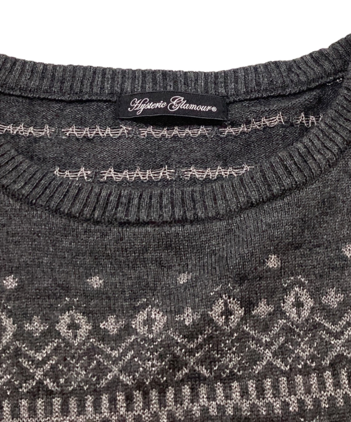 [Pre-owned] Hysteric Glamour Cashmere-Blend Fack Bear Knit Dress / 0193NO01 0193NO01