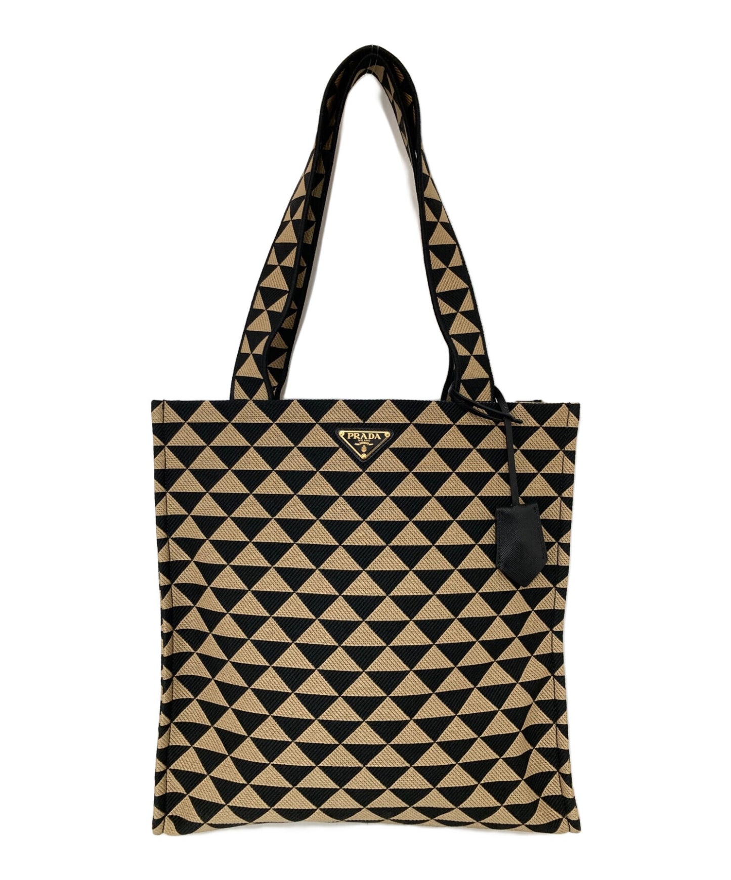 [Pre-owned] PRADA Symbol Embroidery Fabric Bag 2VG107