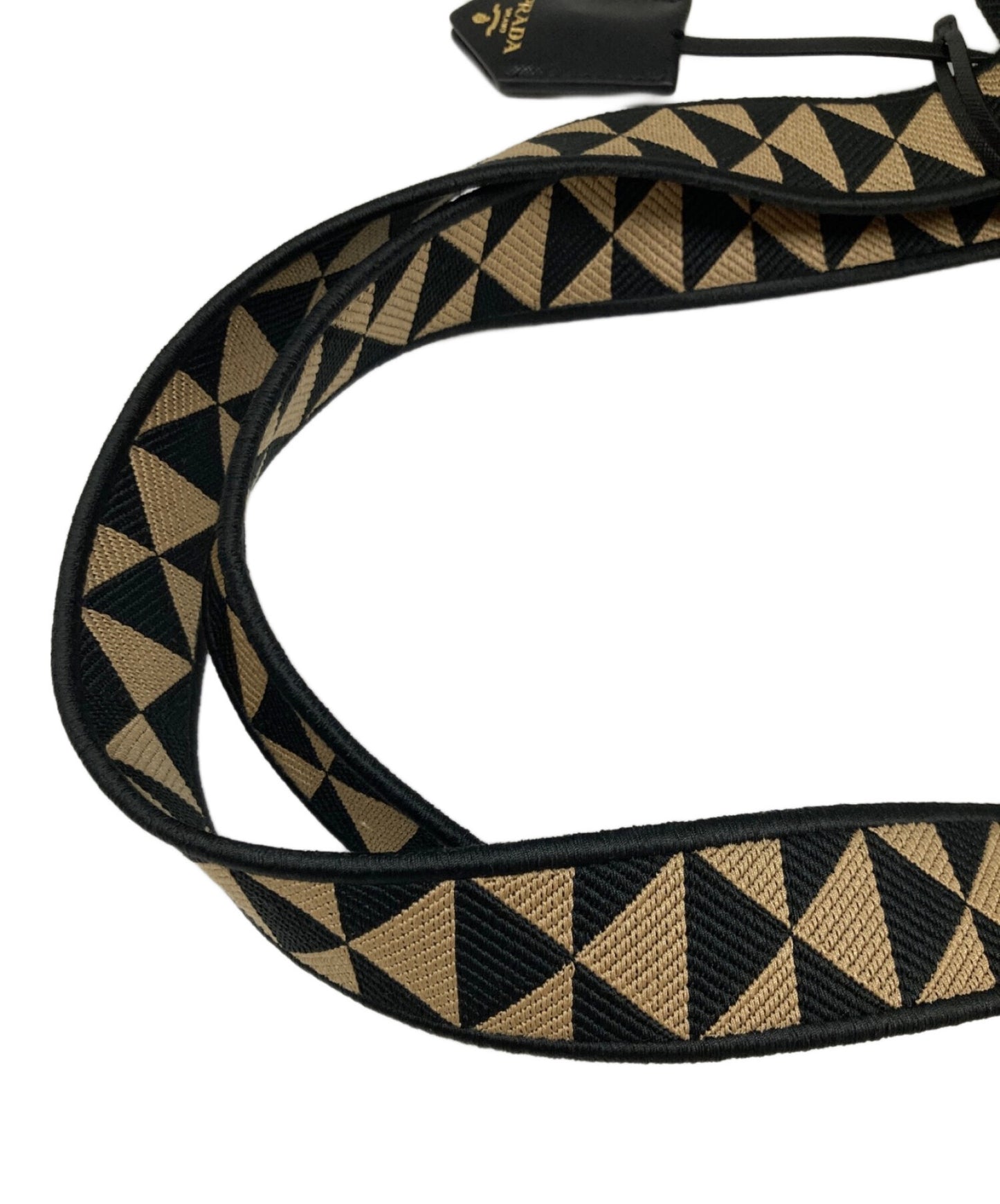 [Pre-owned] PRADA Symbol Embroidery Fabric Bag 2VG107