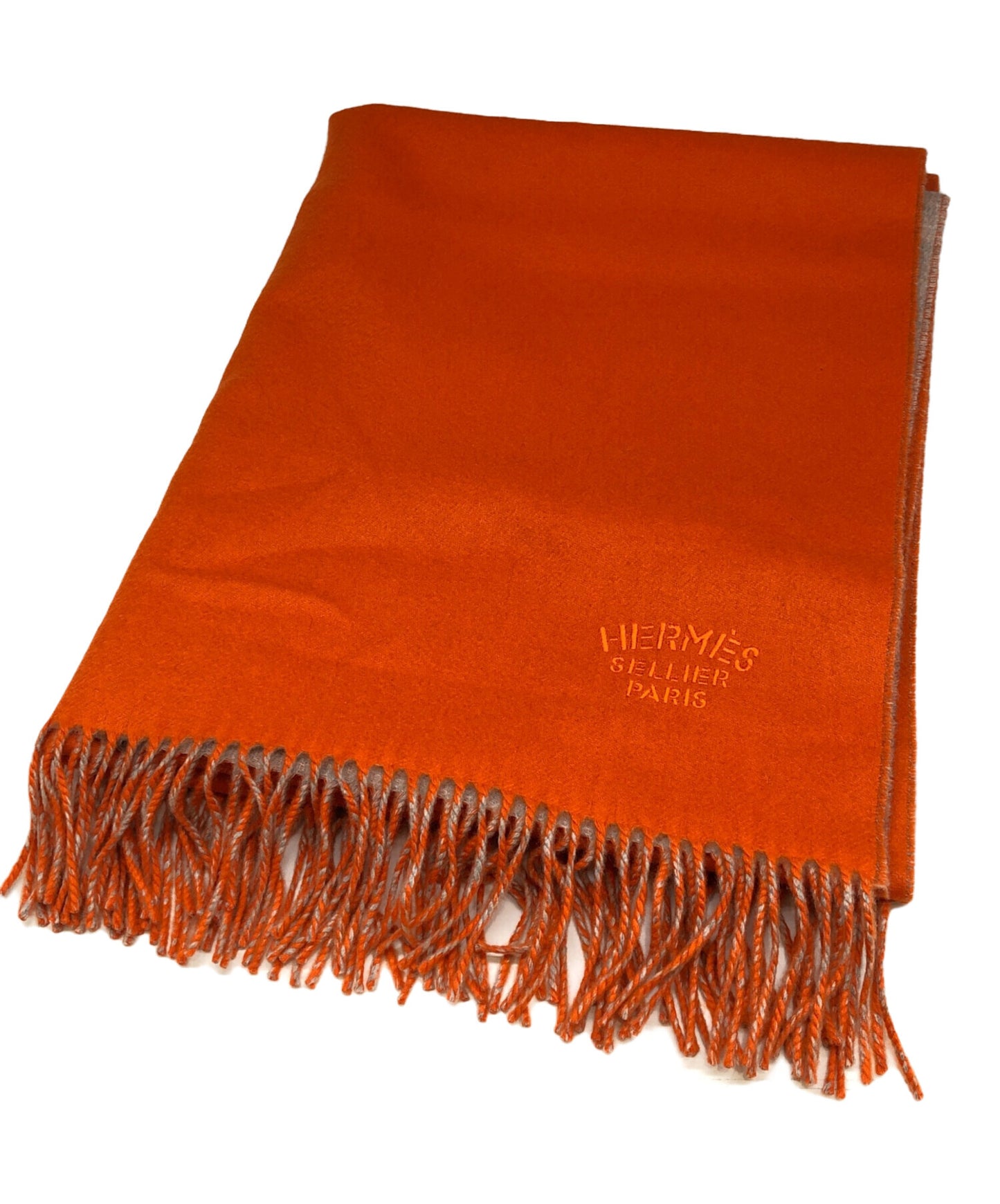 [Pre-owned] HERMES Double-faced Cashmere Large Scarf