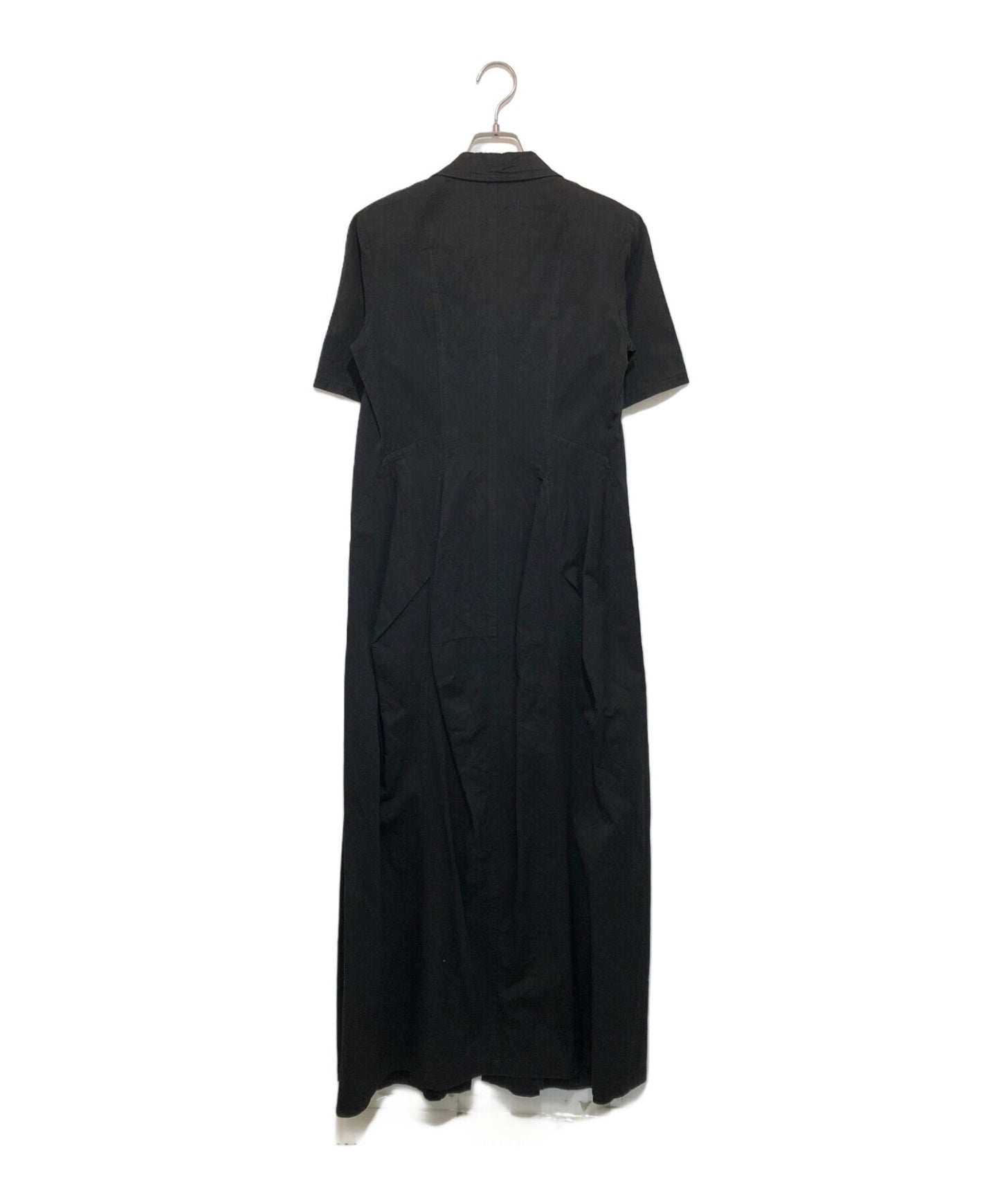 [Pre-owned] Y's Wrinkled Zip Maxi Dress YJ-D55-072