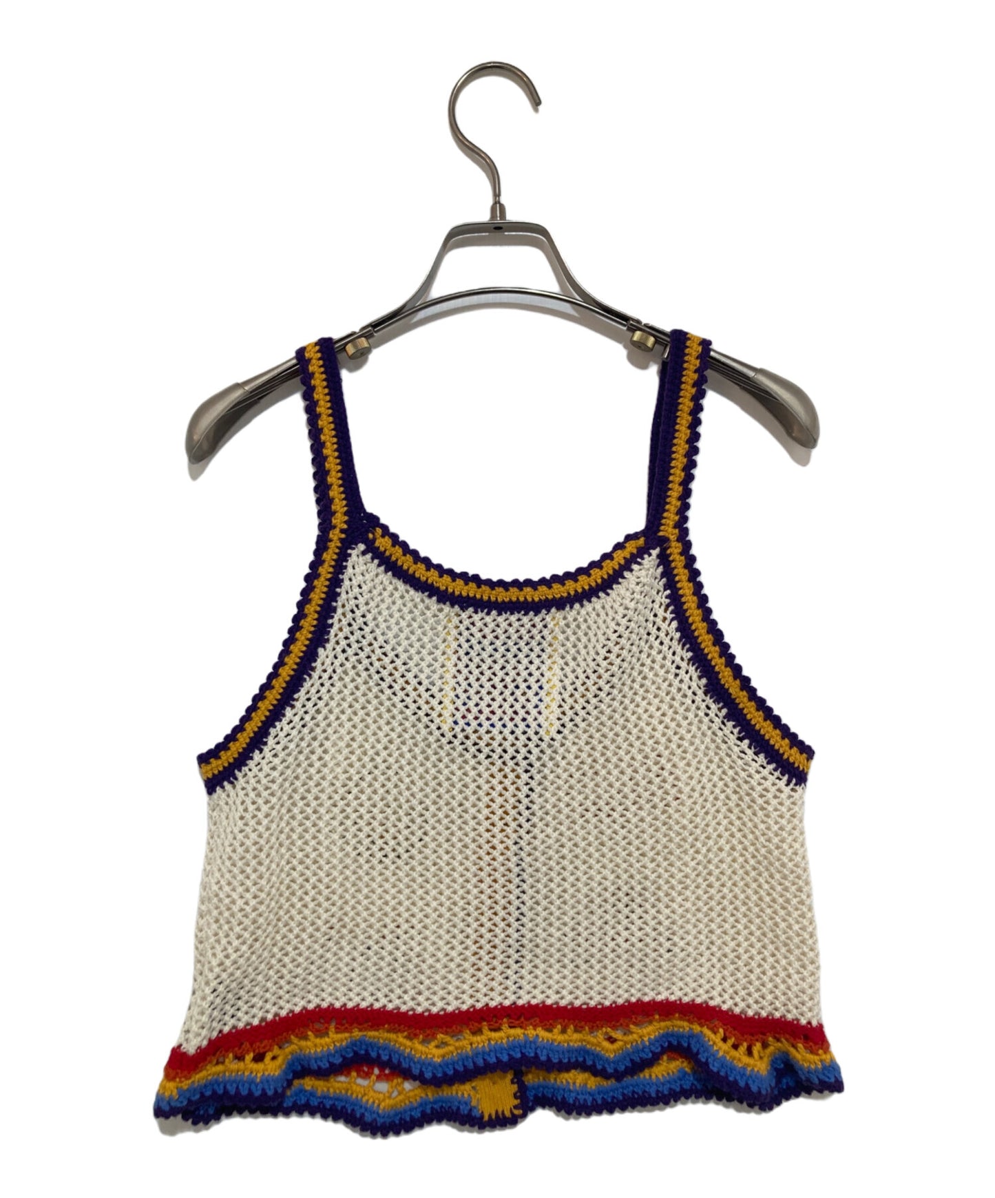 [Pre-owned] Hysteric Glamour SCRATCH patch hand-knit camisole 01241NV02