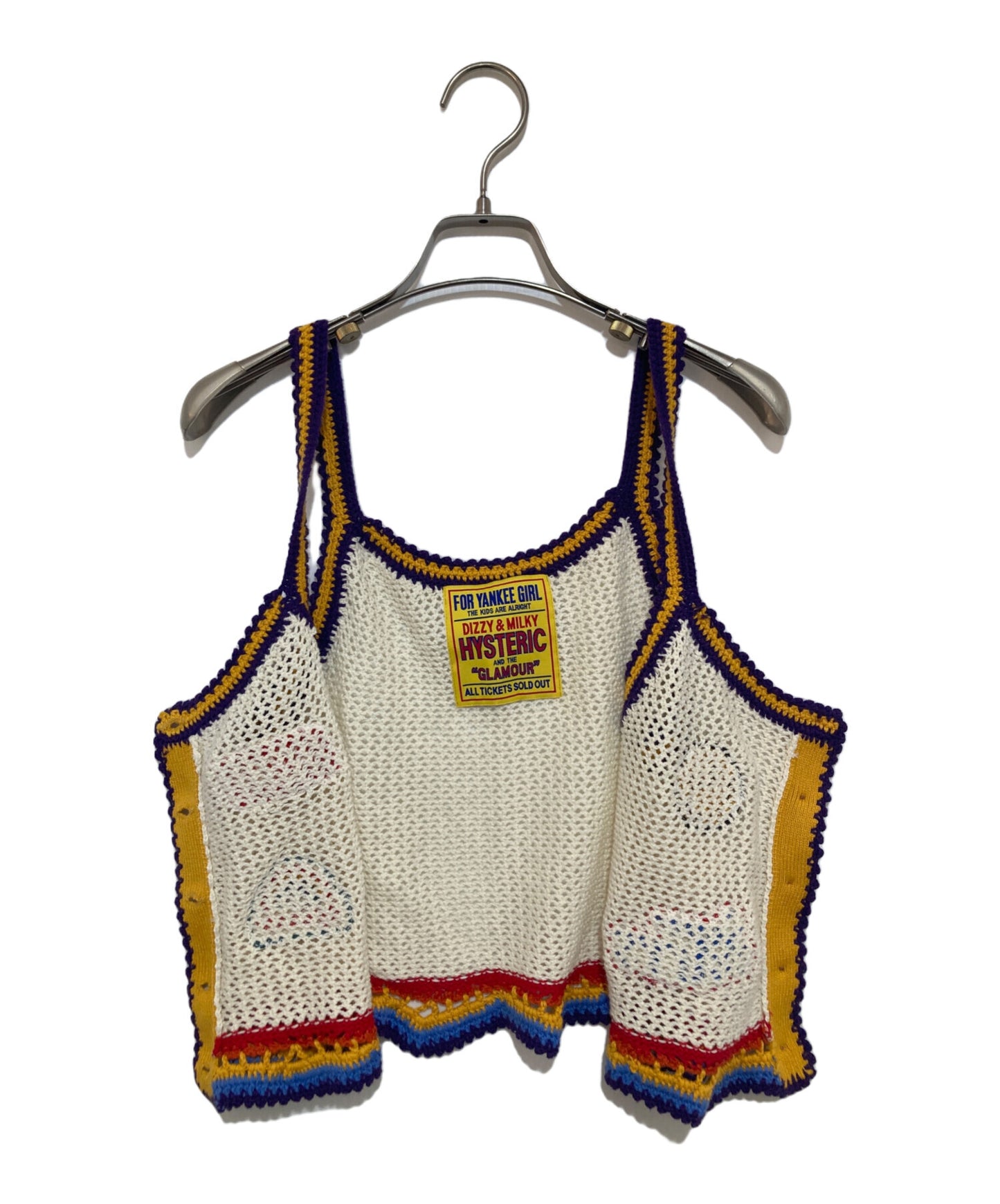 [Pre-owned] Hysteric Glamour SCRATCH patch hand-knit camisole 01241NV02