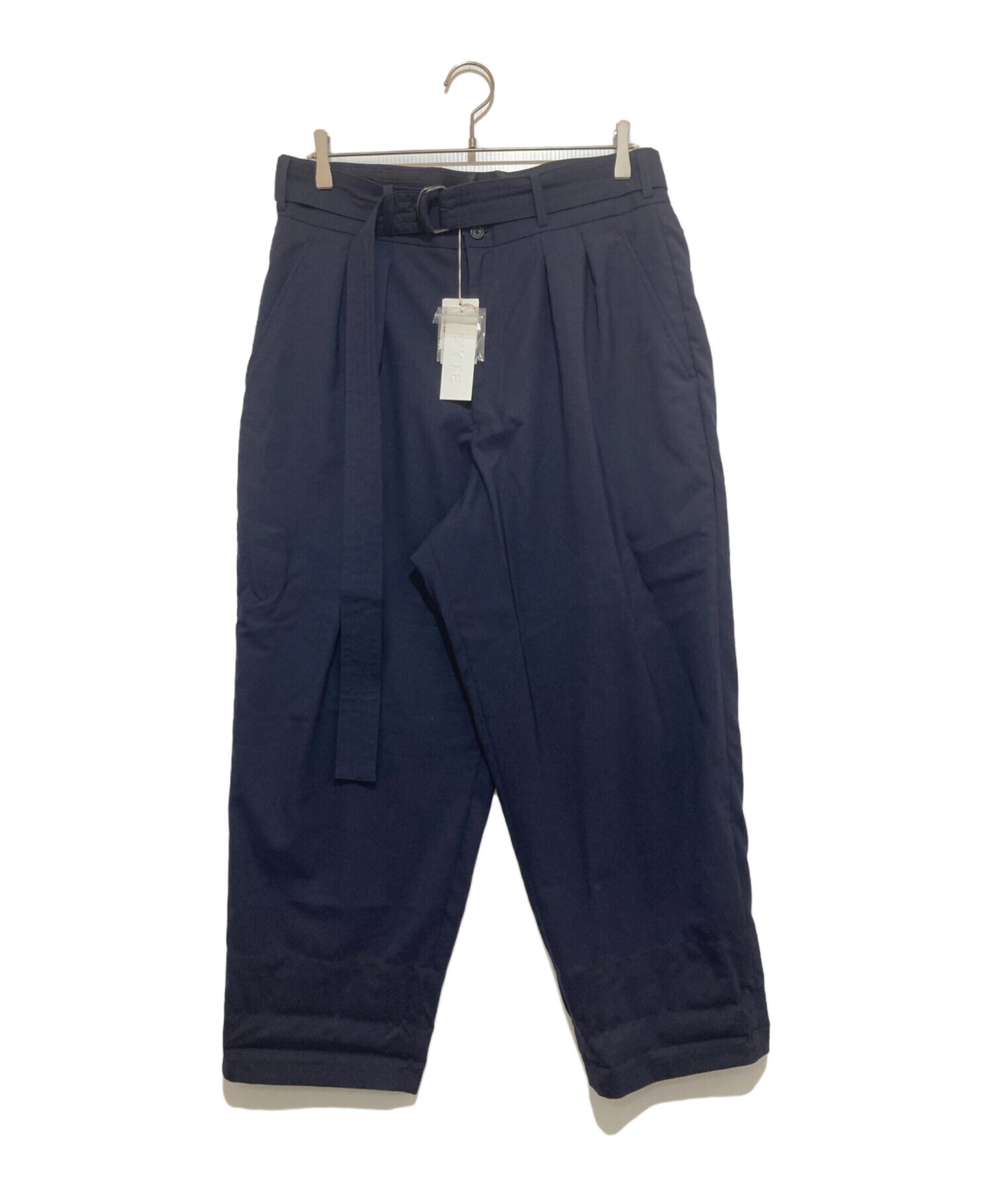 [Pre-owned] s'yte T/W GABARDINE 2-TUCK TAPERED BELT PANTS UT-P63-102-1