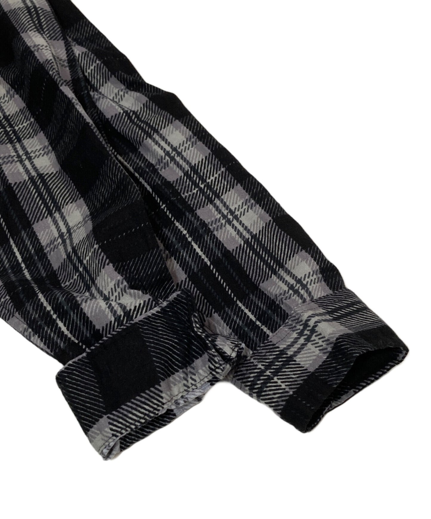 [Pre-owned] SUPREME Printed Hooded Flannel Shirt