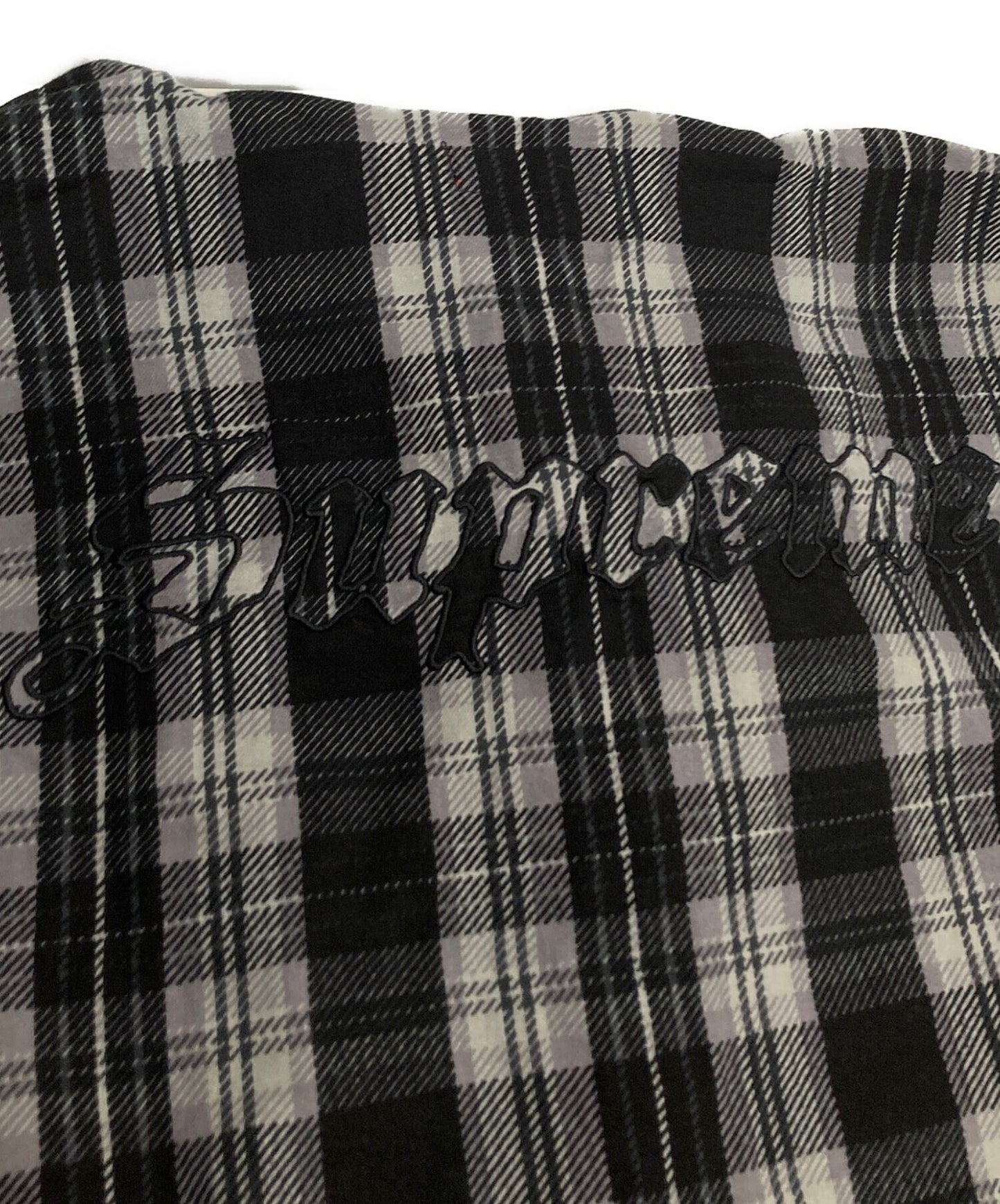[Pre-owned] SUPREME Printed Hooded Flannel Shirt