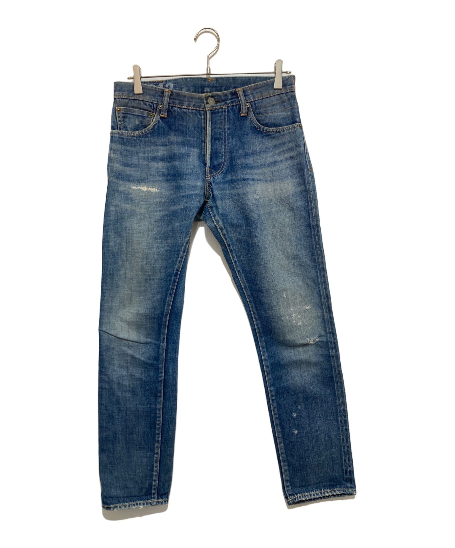 [Pre-owned] VISVIM Damaged denim pants 0116105005024