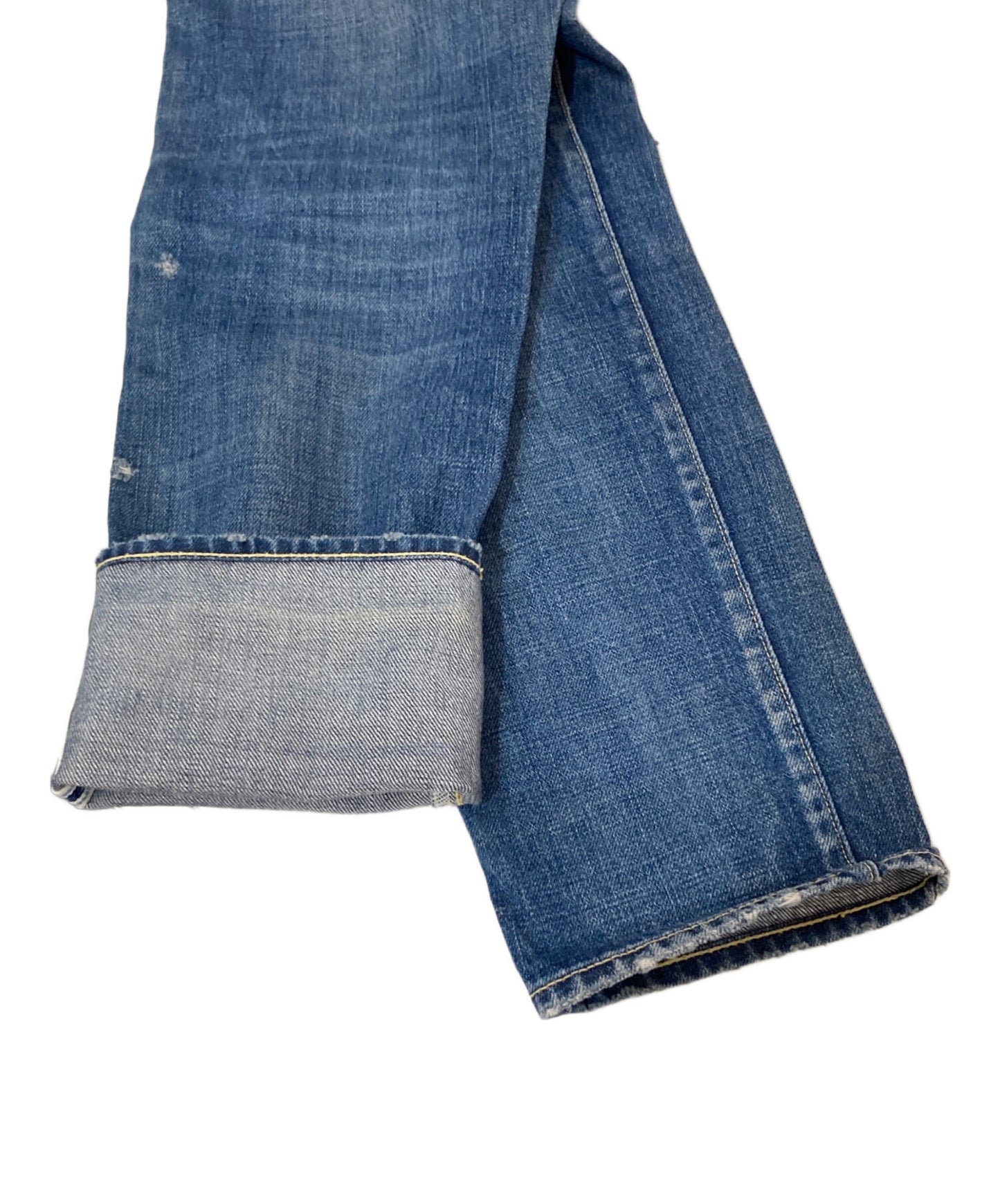 [Pre-owned] VISVIM Damaged denim pants 0116105005024