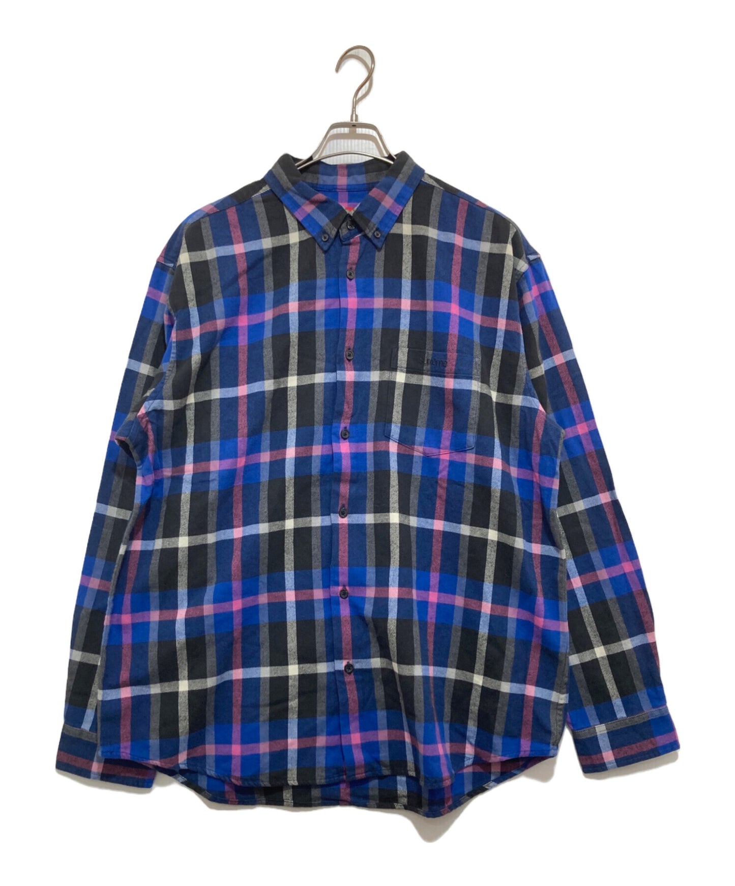 [Pre-owned] SUPREME Plaid Flannel shirt