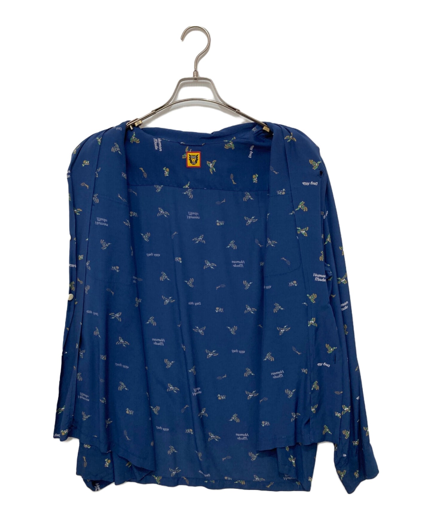 [Pre-owned] HUMAN MADE Duck Pattern Open Collar Shirt Long Sleeve Shirt