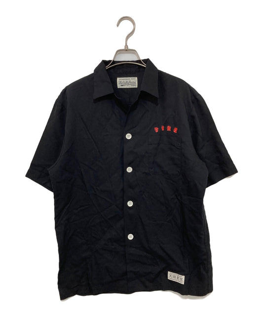 [Pre-owned] WACKO MARIA FIRE print open collar shirt short sleeve shirt