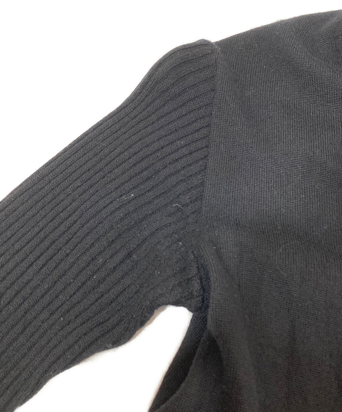 [Pre-owned] YOHJI YAMAMOTO PLAIN RIB FRONT D CLOTH CARDIGAN Ribbed cardigan F0-K32-183 F0-K32-183