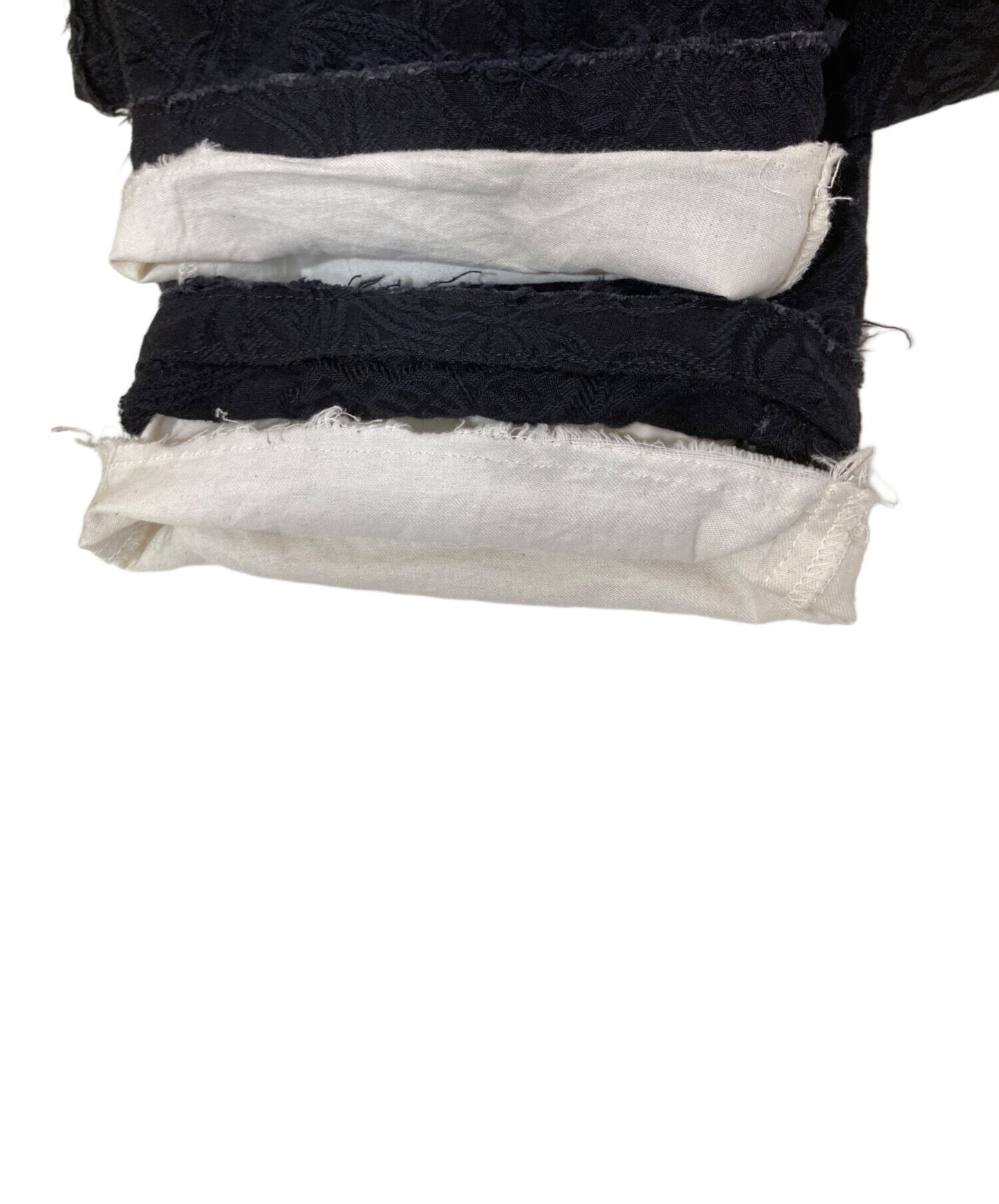 [Pre-owned] s'yte PAISLEY PATTERN JACQUARD CUT-OUT DESIGN TASSEL STRING 2-TUCK PANTS UI-P27-034