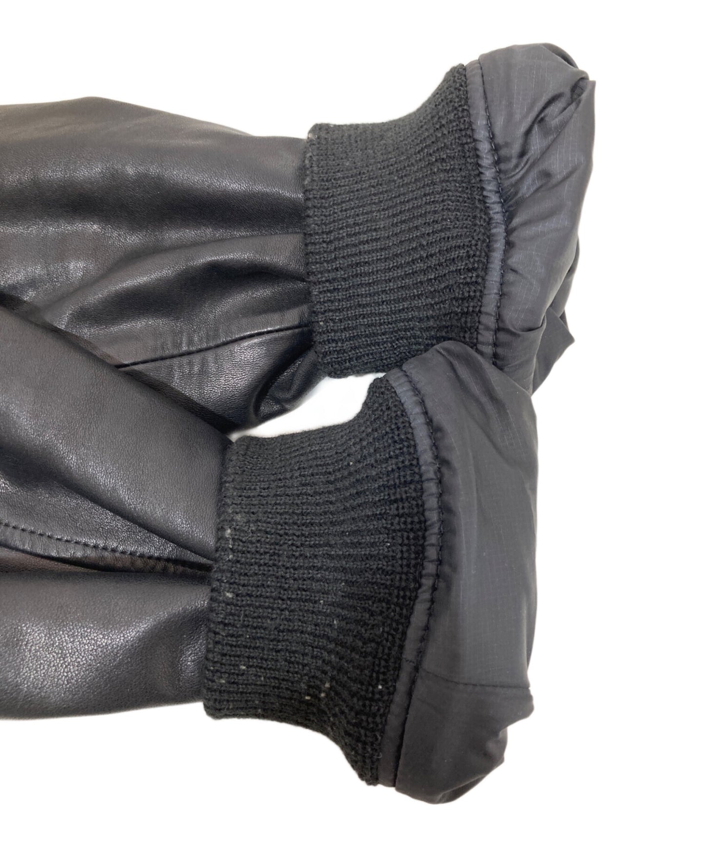 [Pre-owned] A BATHING APE Hooded Leather Jacket 001hj0301006x