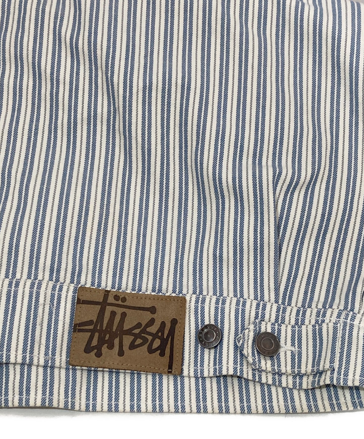 [Pre-owned] stussy STRIPE GARAGE JACKET 115564