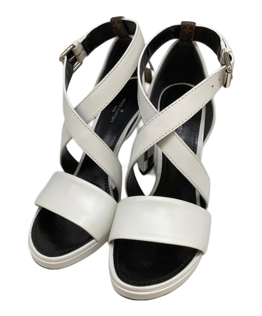 [Pre-owned] LOUIS VUITTON Monogram Heel Pumps BR1119.