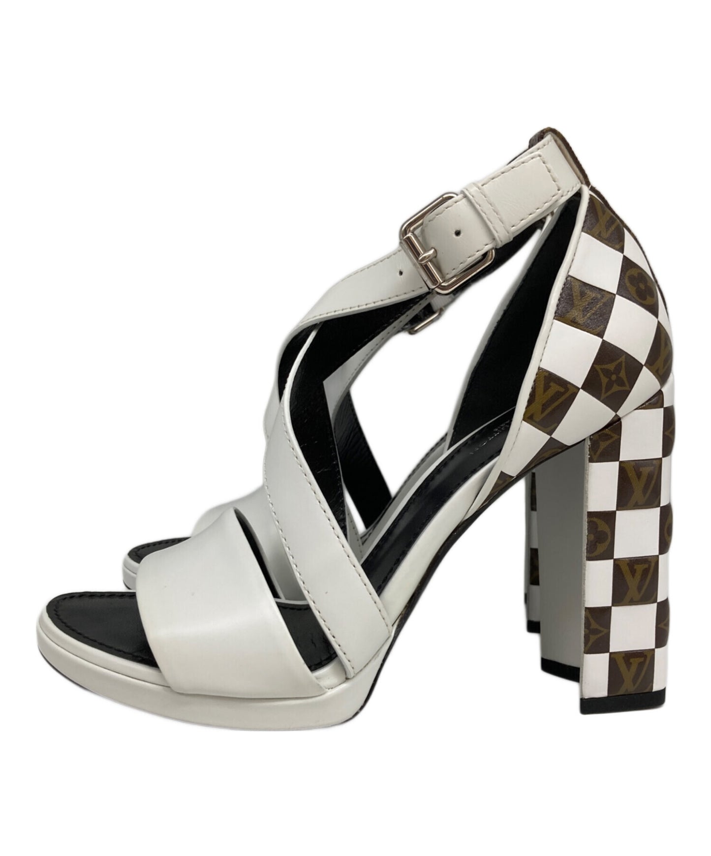 [Pre-owned] LOUIS VUITTON Monogram Heel Pumps BR1119.