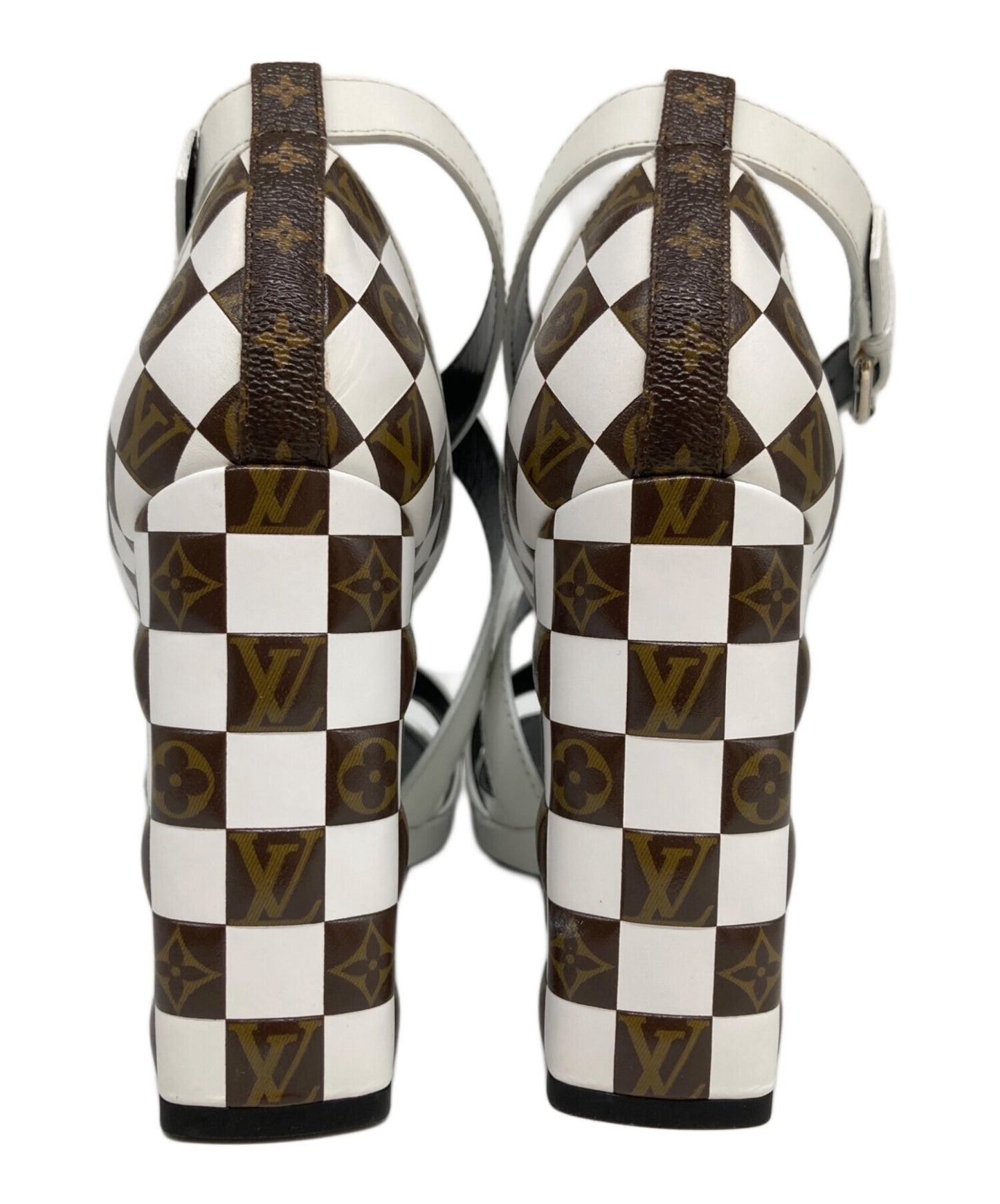 [Pre-owned] LOUIS VUITTON Monogram Heel Pumps BR1119.