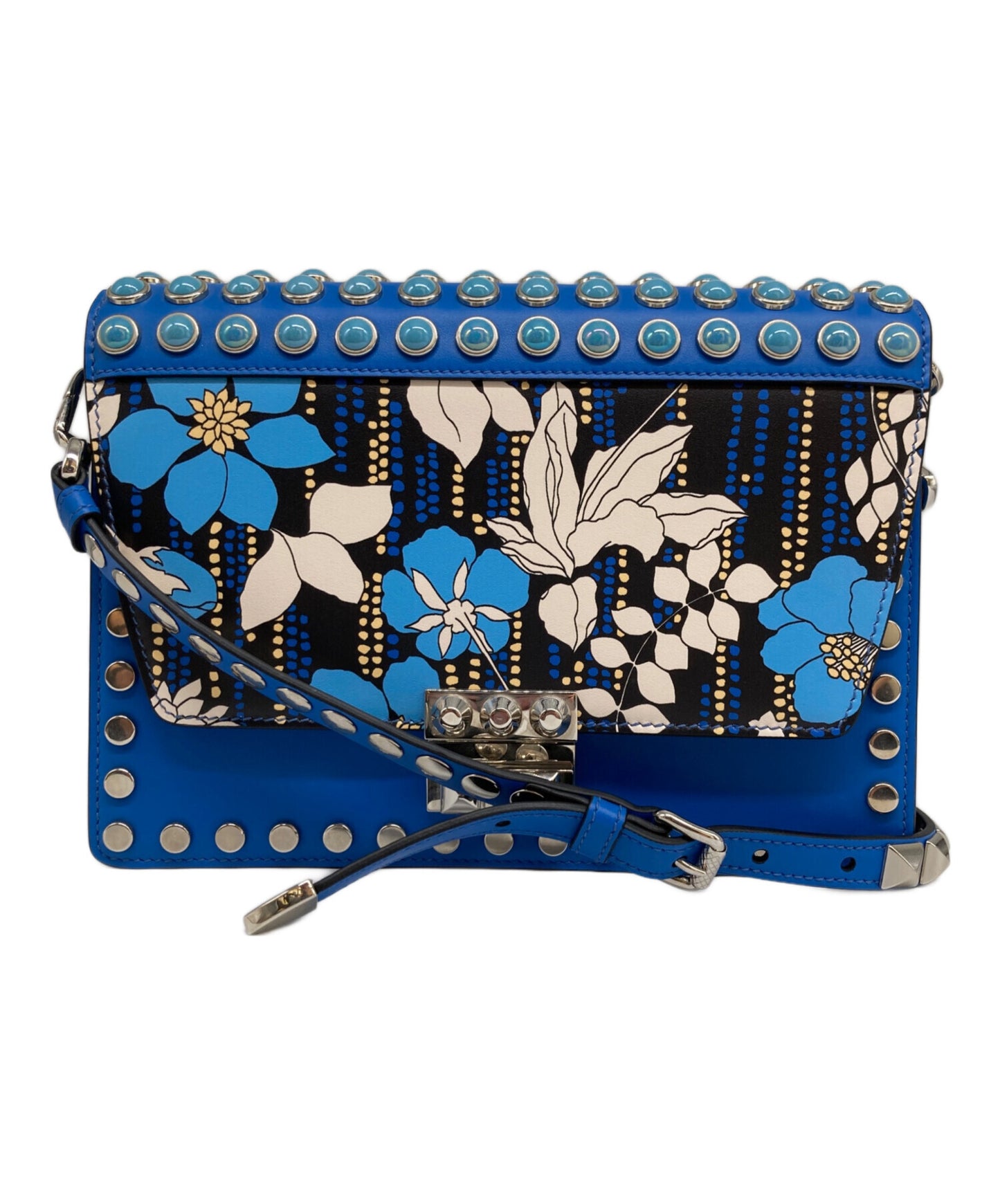 [Pre-owned] PRADA 1BD120 Electra Bag Loral Shoulder Bag Studded Shoulder Bag 1BD120