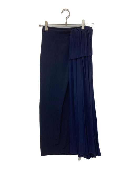 [Pre-owned] Y's Wrap Skirt with Pleats YS-S02-500