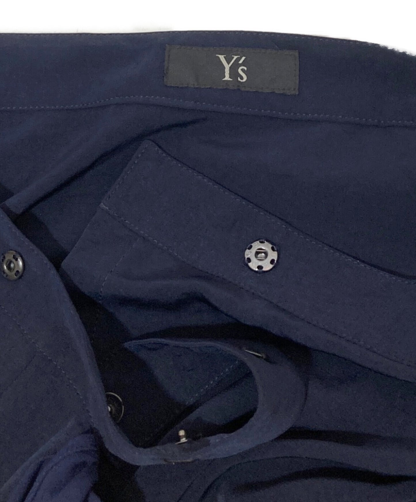 [Pre-owned] Y's Wrap Skirt with Pleats YS-S02-500