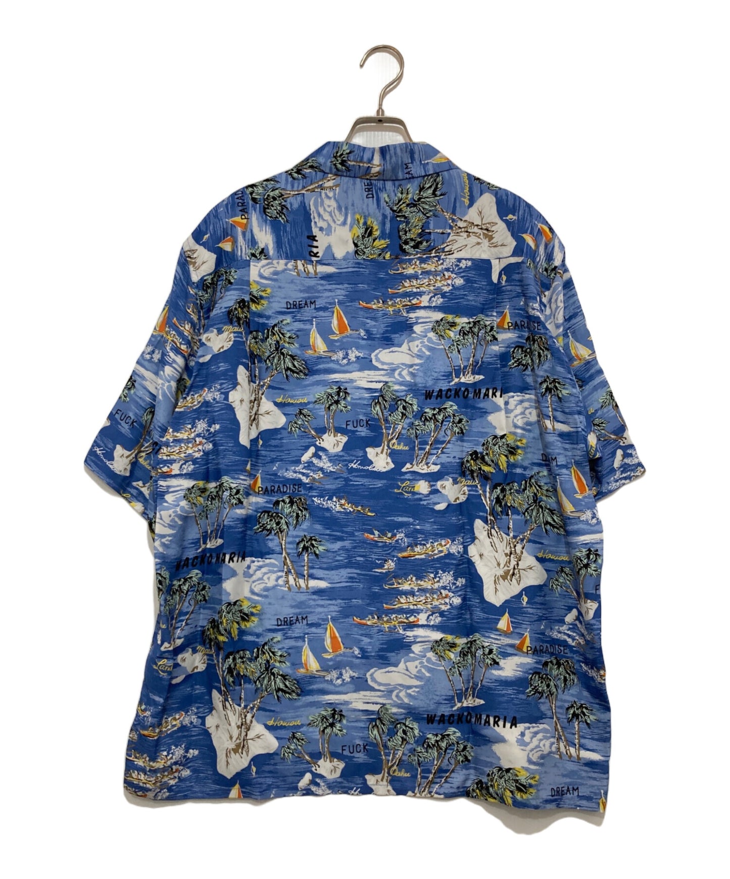 [Pre-owned] WACKO MARIA HAWAIIAN SHIRT BLUE (Hawaiian Shirt/Aloha Shirt/All-Patterned Shirt) 25sse-wms-hi04