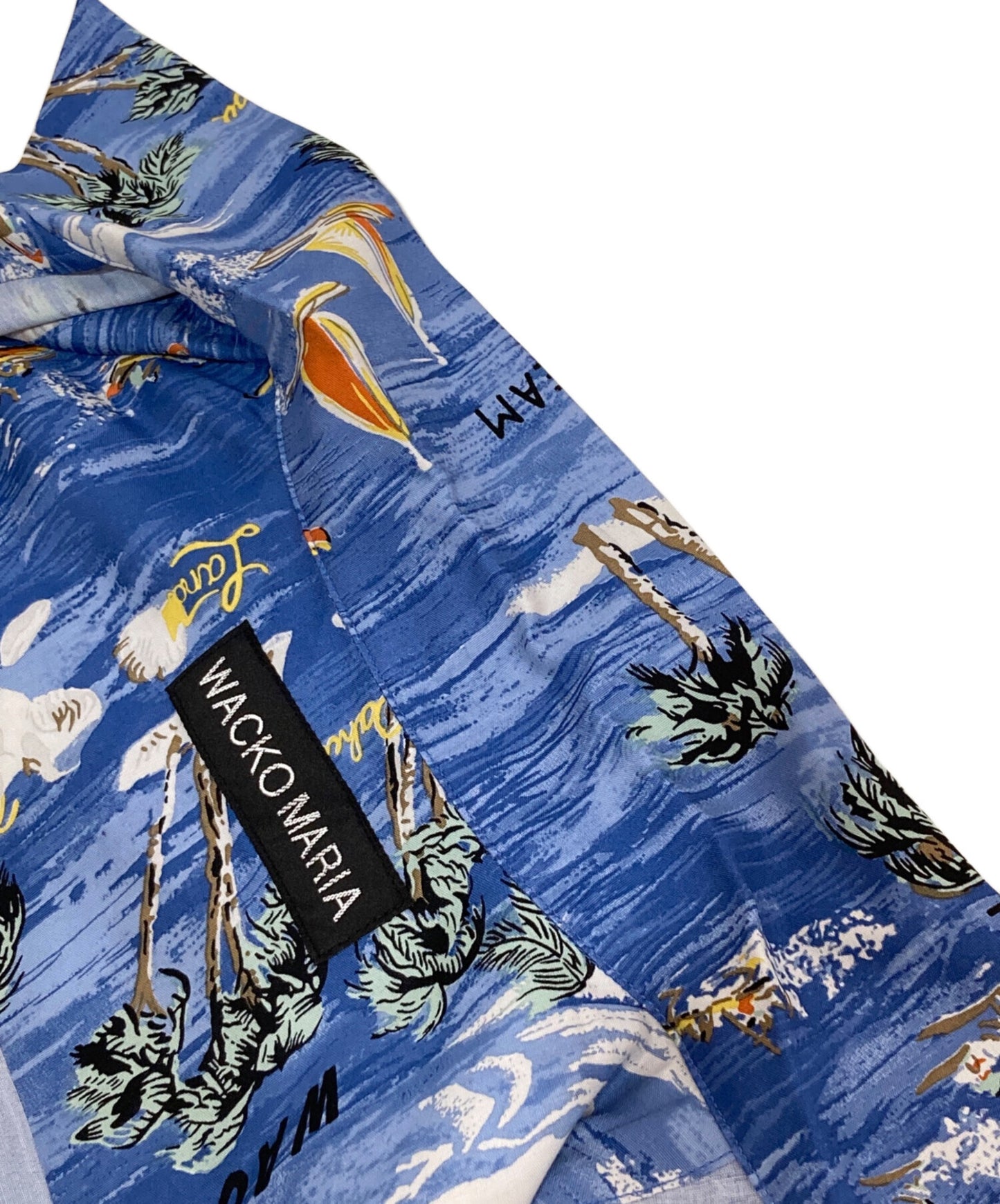 [Pre-owned] WACKO MARIA HAWAIIAN SHIRT BLUE (Hawaiian Shirt/Aloha Shirt/All-Patterned Shirt) 25sse-wms-hi04