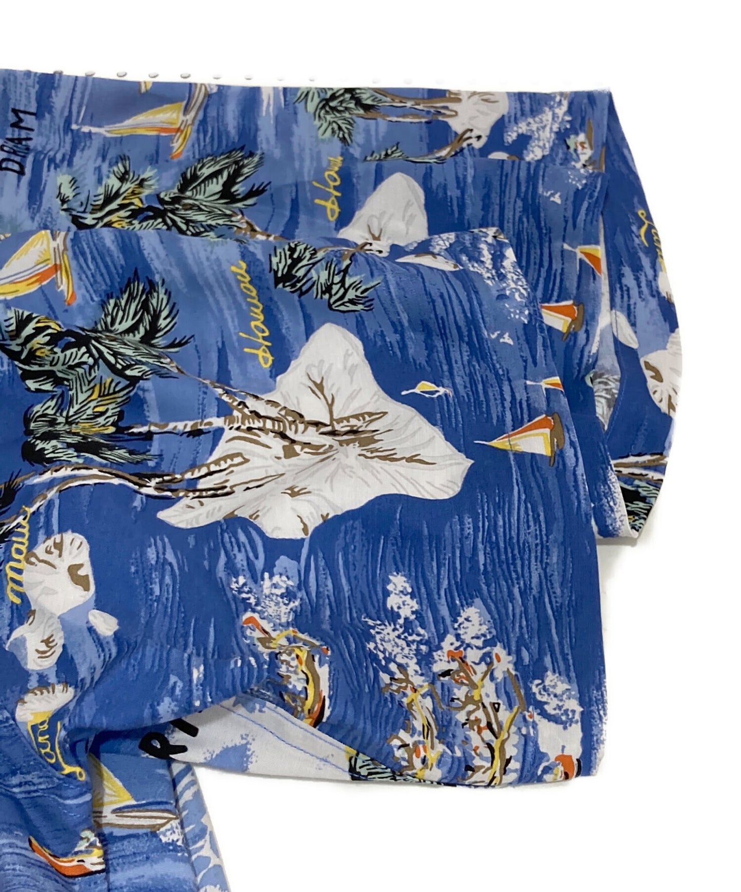 [Pre-owned] WACKO MARIA HAWAIIAN SHIRT BLUE (Hawaiian Shirt/Aloha Shirt/All-Patterned Shirt) 25sse-wms-hi04