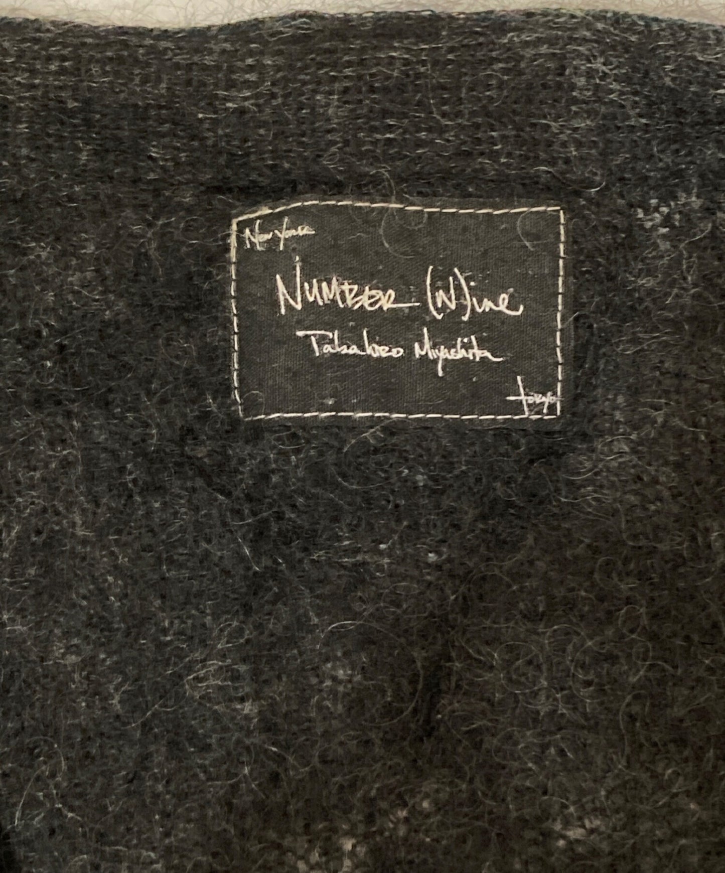 [Pre-owned] NUMBER (N)INE 05AW THE HIGH STREETS period / Archive wool nylon cardigan