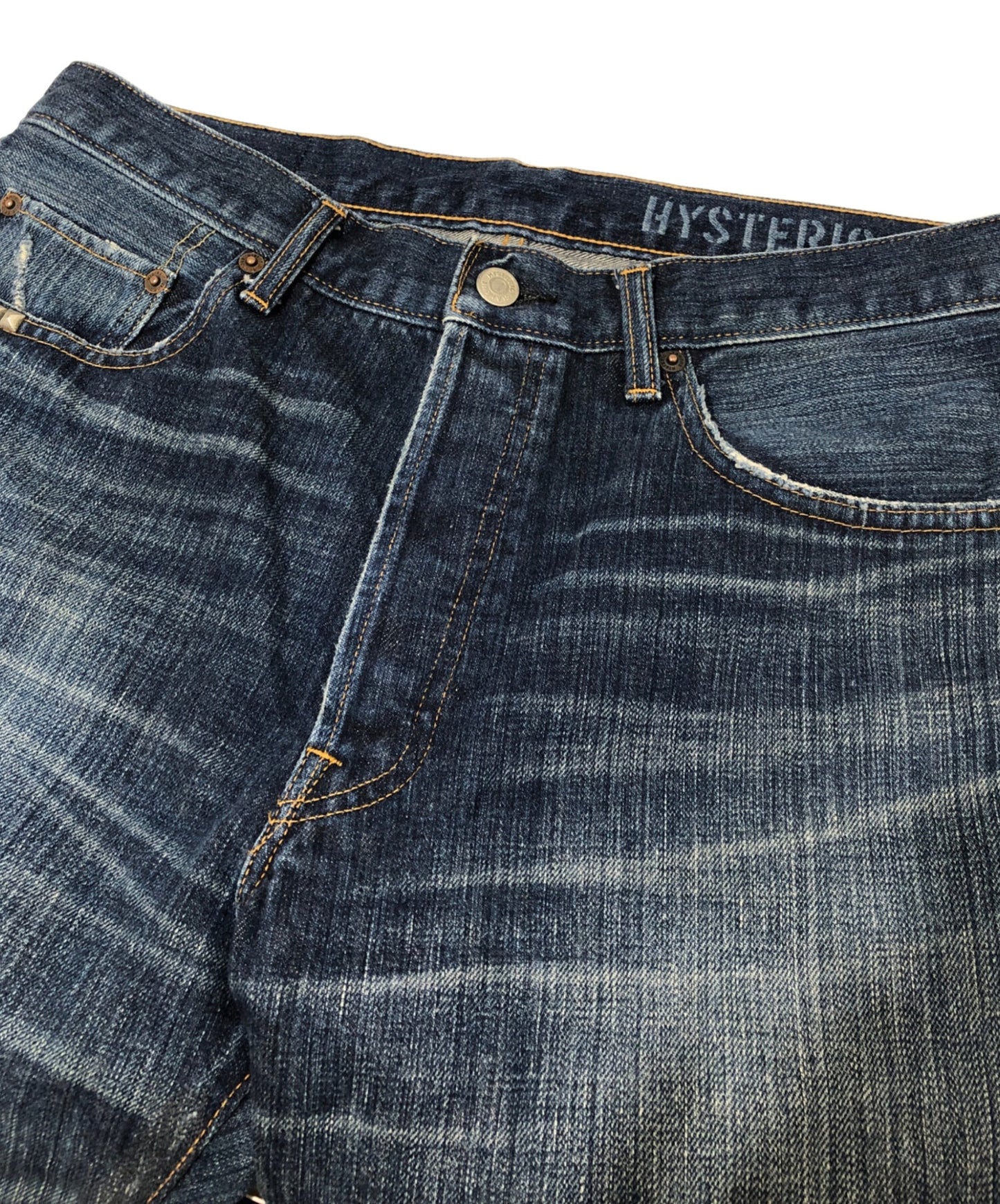 [Pre-owned] Hysteric Glamour Studded Denim Pants STUDS DENIM PANTS KINKY JEANS 02243AP55 02243AP55