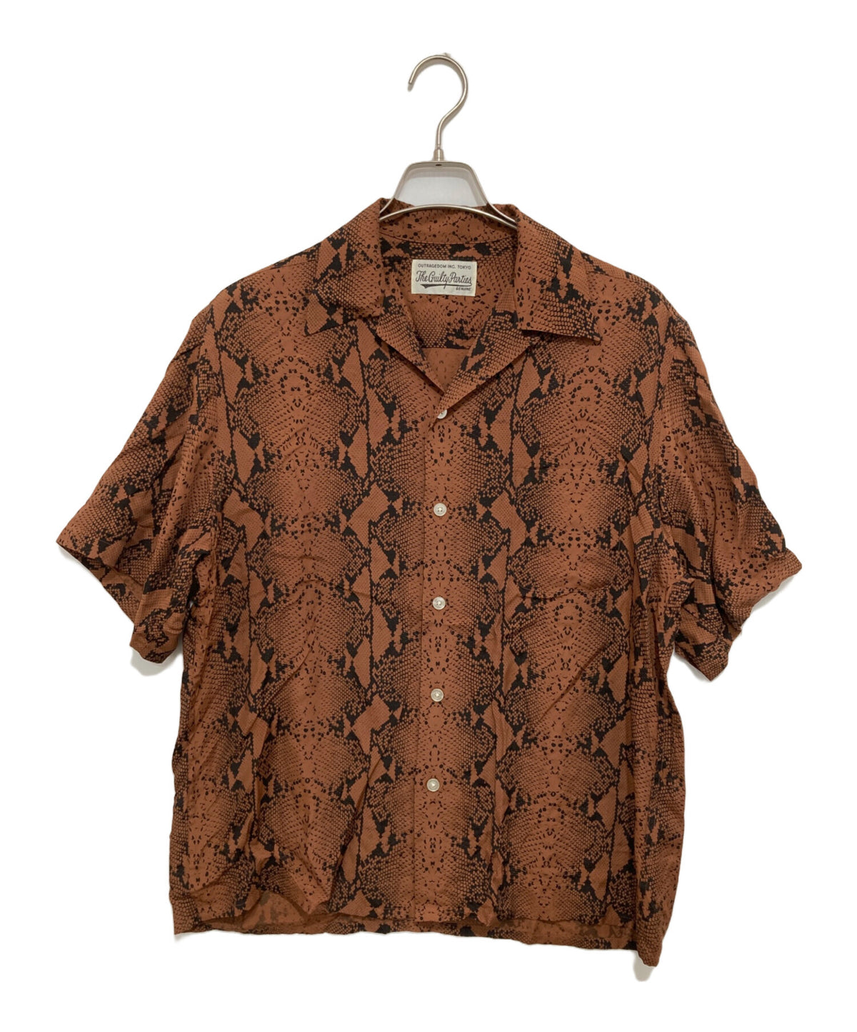 [Pre-owned] WACKO MARIA Python Print HAWAIIAN SHIRT S/S Hawaiian Shirt Hawaiian Open-Collar Shirt