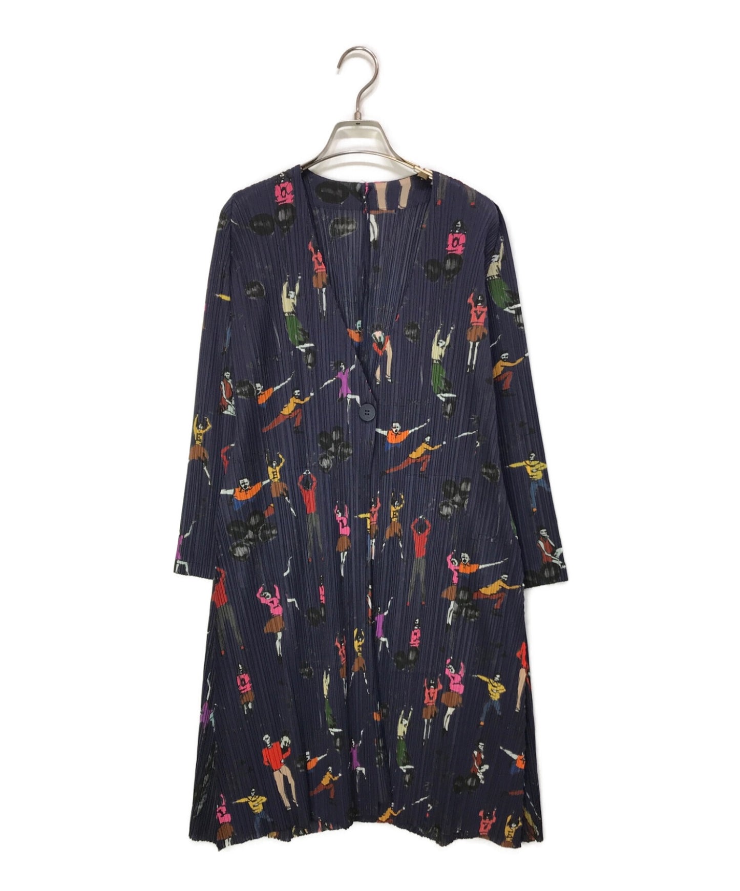 [Pre-owned] PLEATS PLEASE long pleated cardigan PP53-EN681