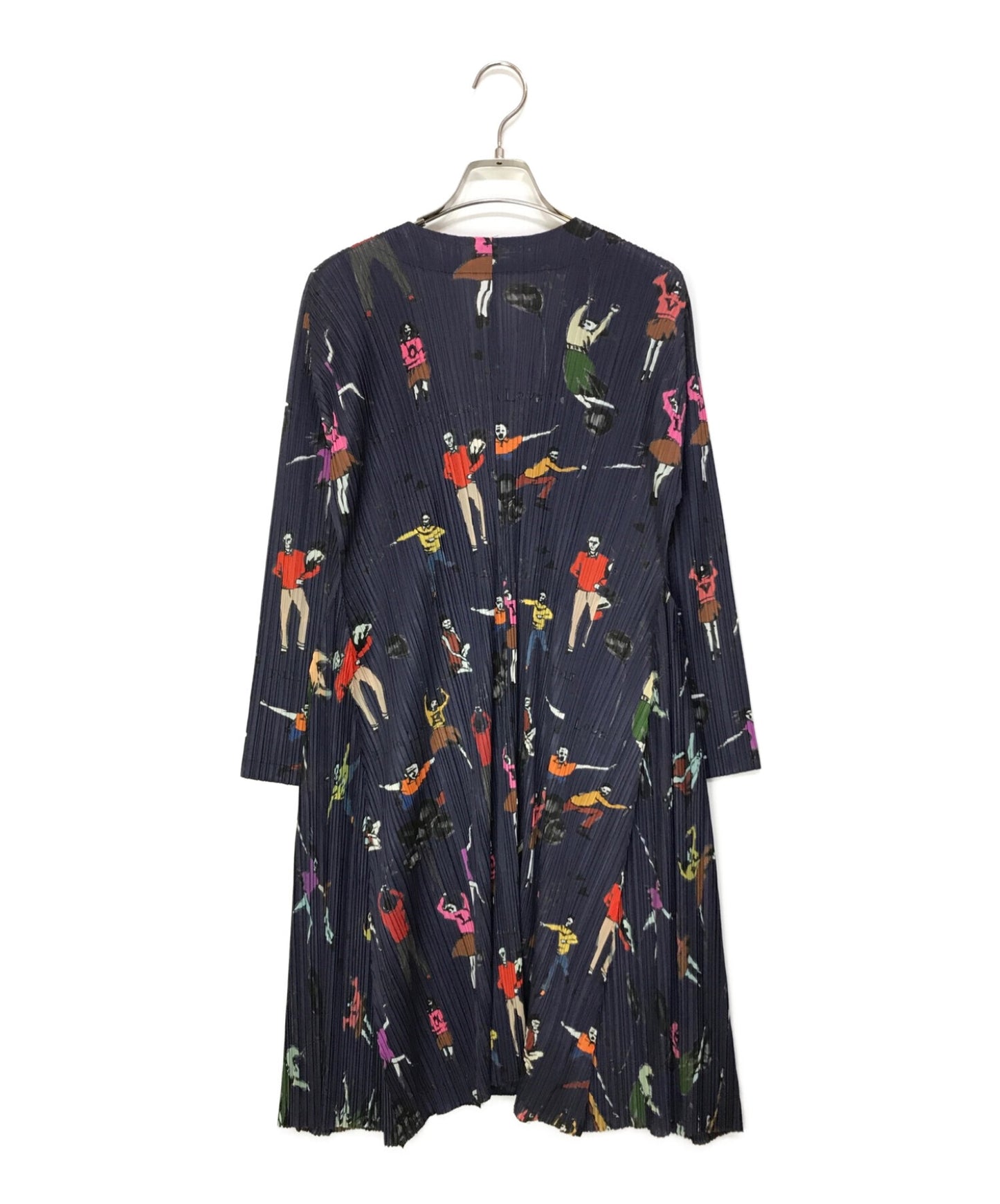 [Pre-owned] PLEATS PLEASE long pleated cardigan PP53-EN681