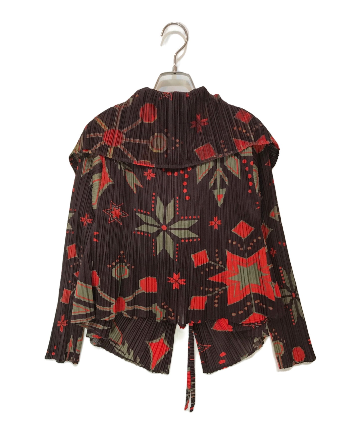 [Pre-owned] PLEATS PLEASE Snowflake Print Cardigan PP43-J0863