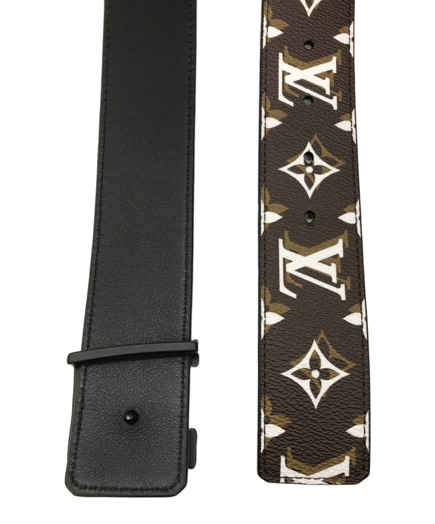 [Pre-owned] LOUIS VUITTON Santur LV shape belt MP241