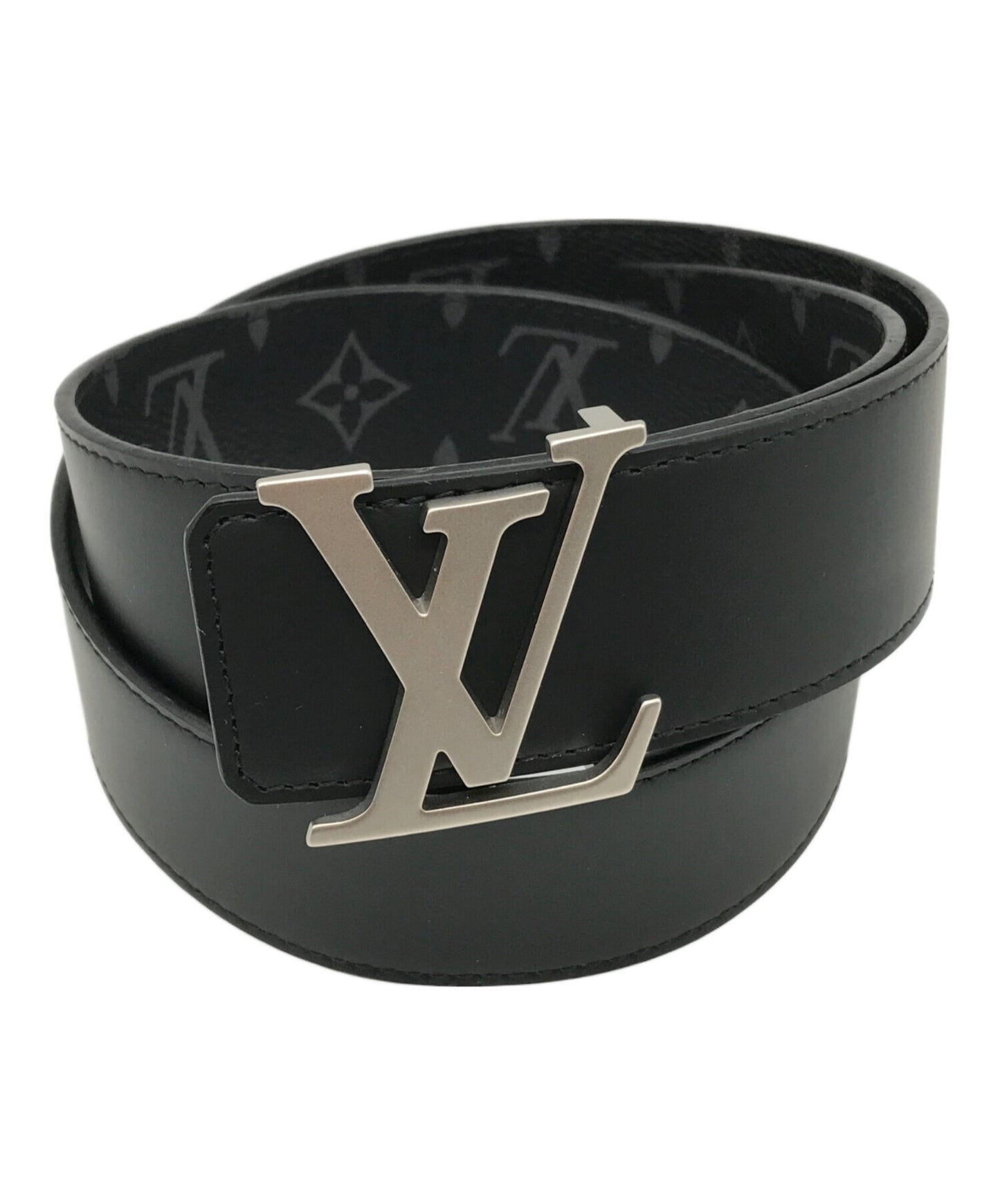[Pre-owned] LOUIS VUITTON Santure LV initials reversible belt M9043