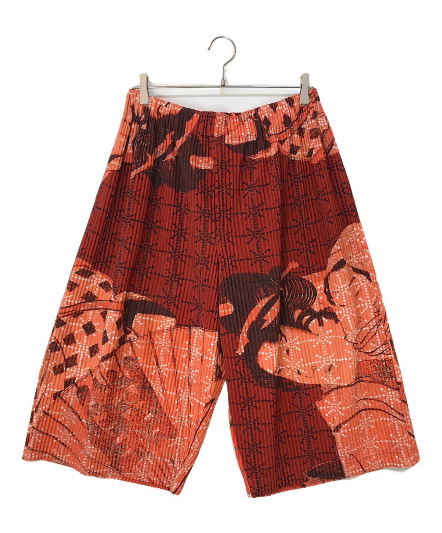 [Pre-owned] HOMME PLISSE ISSEY MIYAKE Shunga transfer pleated pants HP71JF179