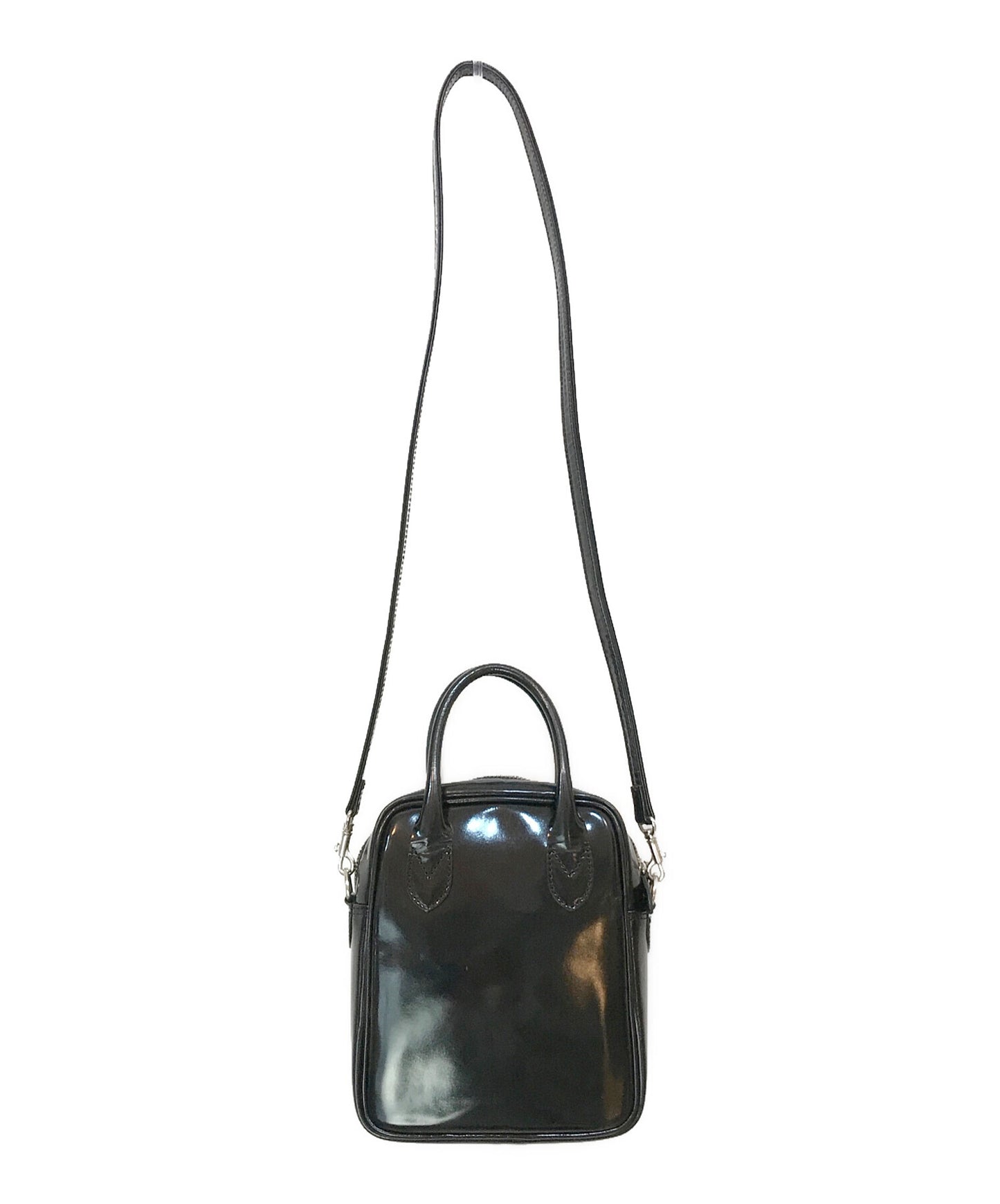 [Pre-owned] COMME des GARCONS Patent leather 2-way mini handbag KZ-K 262