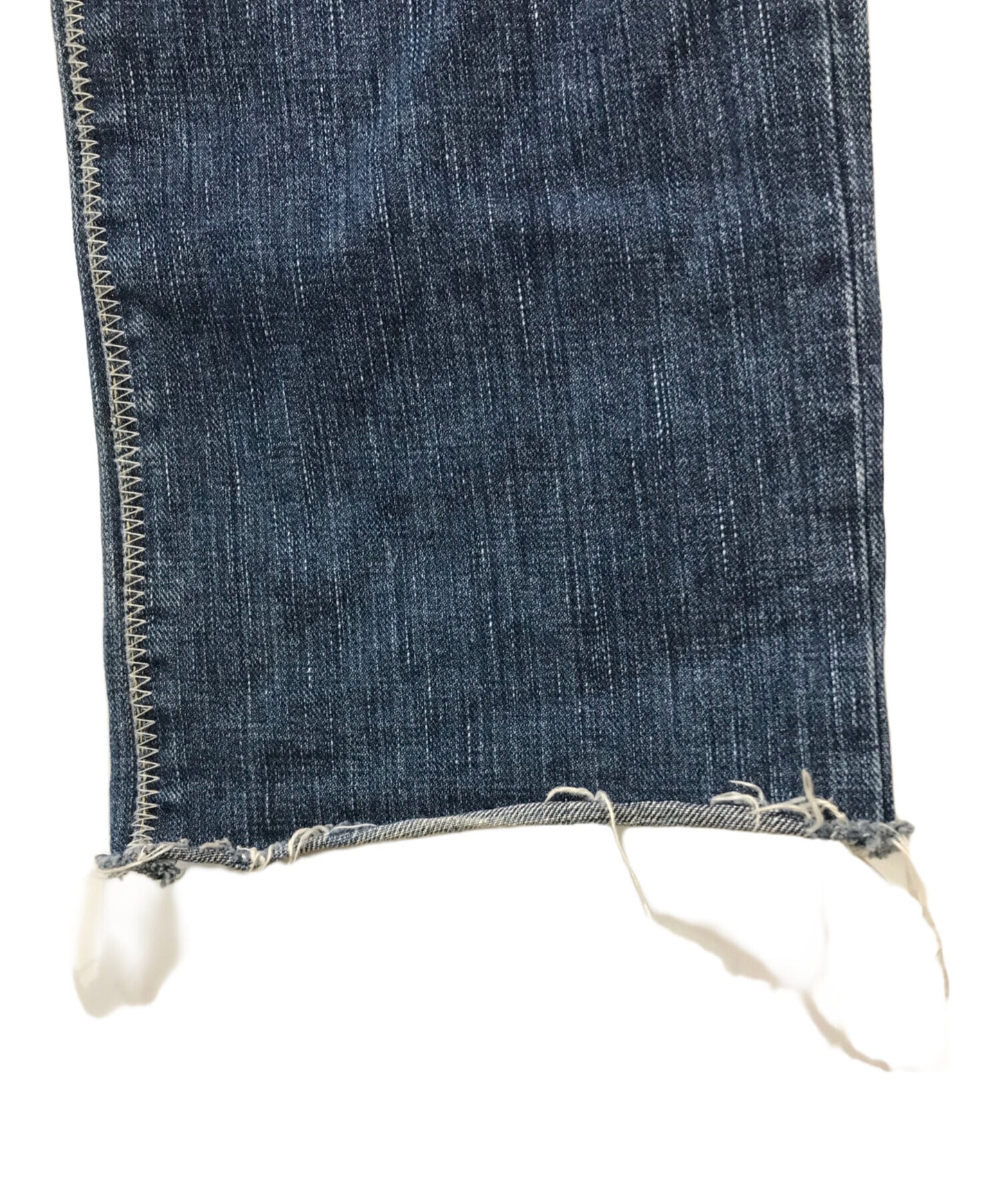 [Pre-owned] NUMBER (N)INE 04AW GIVE Period Damaged Multi-Wappen Denim Pants