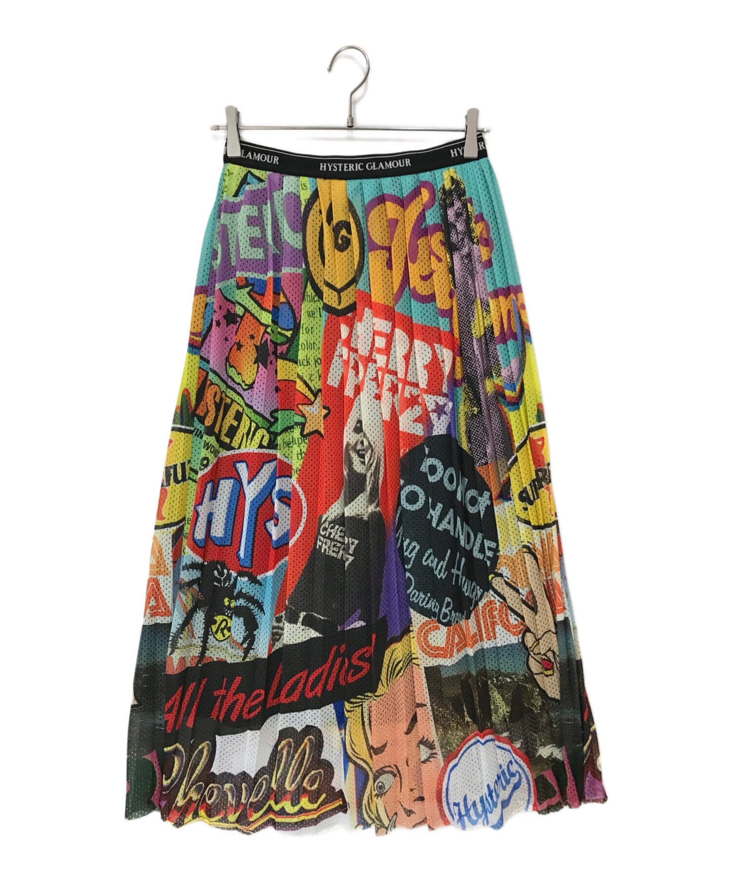 [Pre-owned] Hysteric Glamour SUMMER OF 70s Pattern Random Pleats Skirt 01202NK01