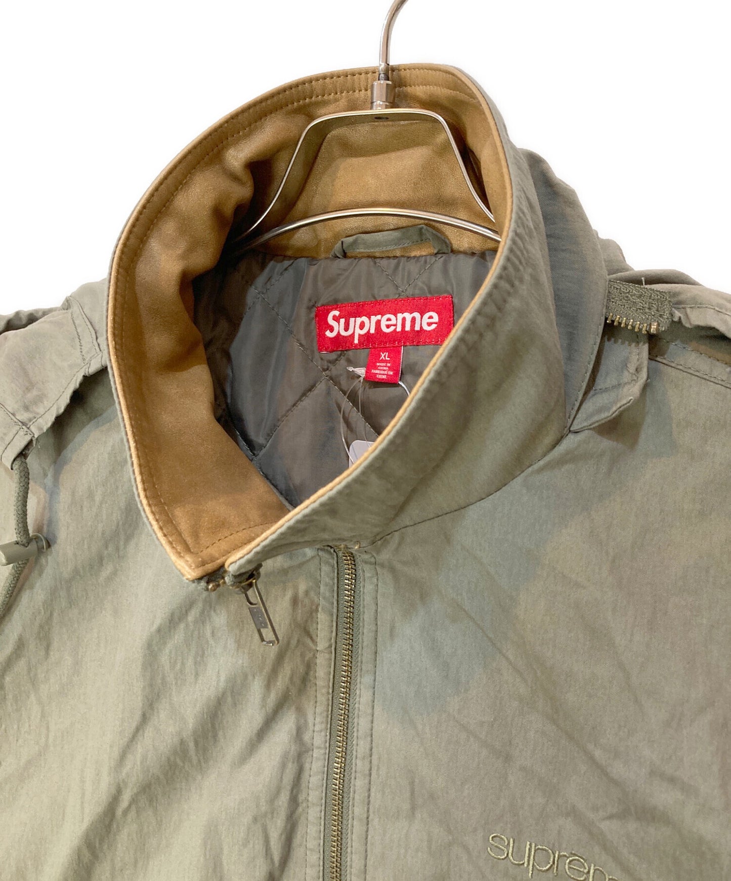 [Pre-owned] SUPREME 25SS Leather Collar Utility Jacket