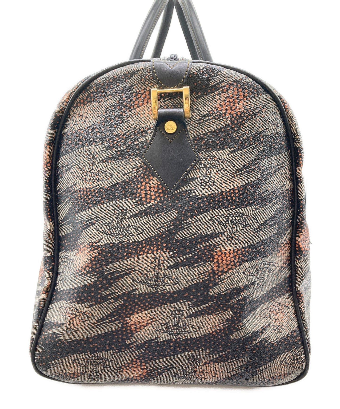 [Pre-owned] Vivienne Westwood Orb Graphic Boston Bag